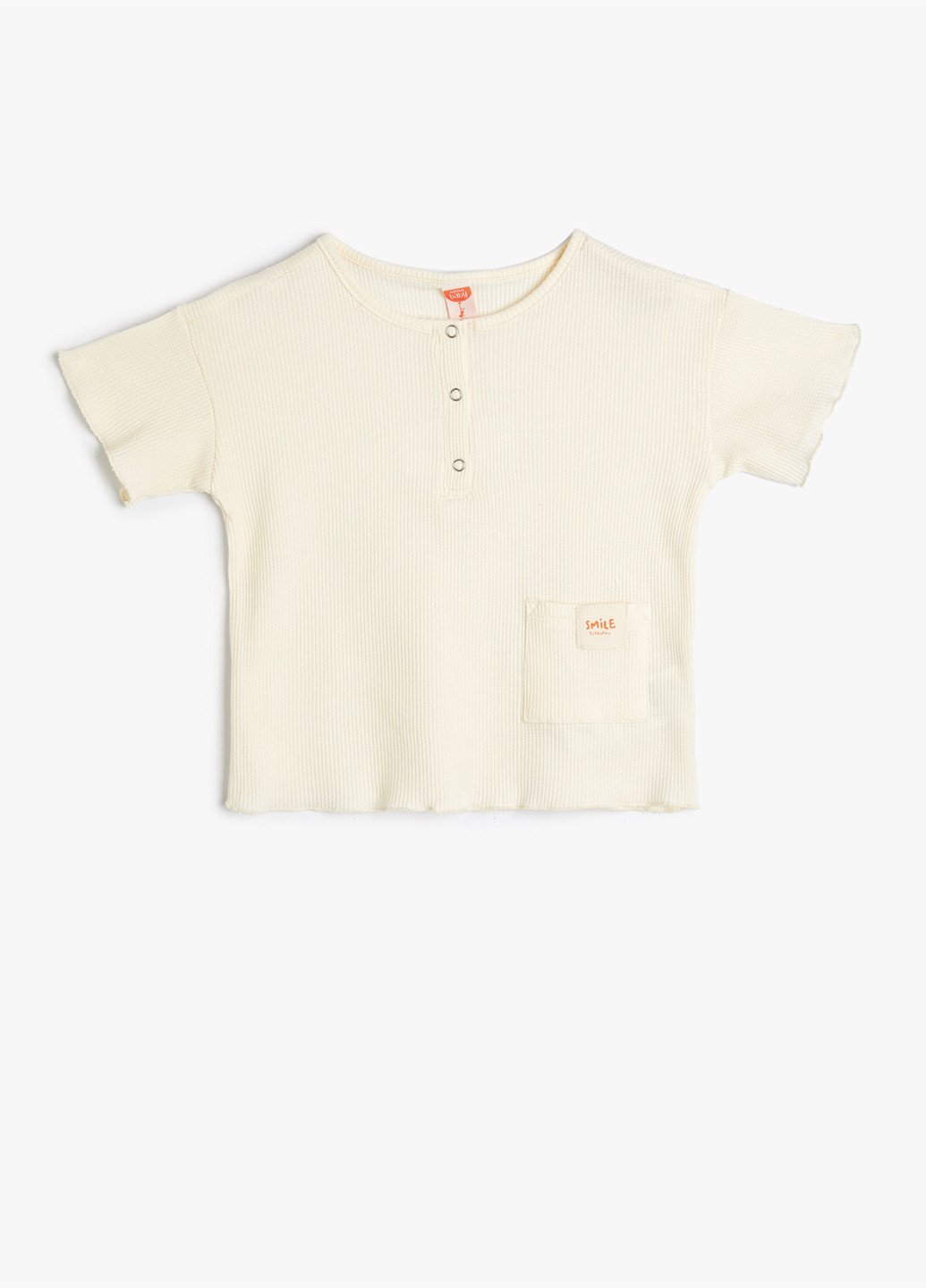 Светло-бежевая летняя футболка KOTON