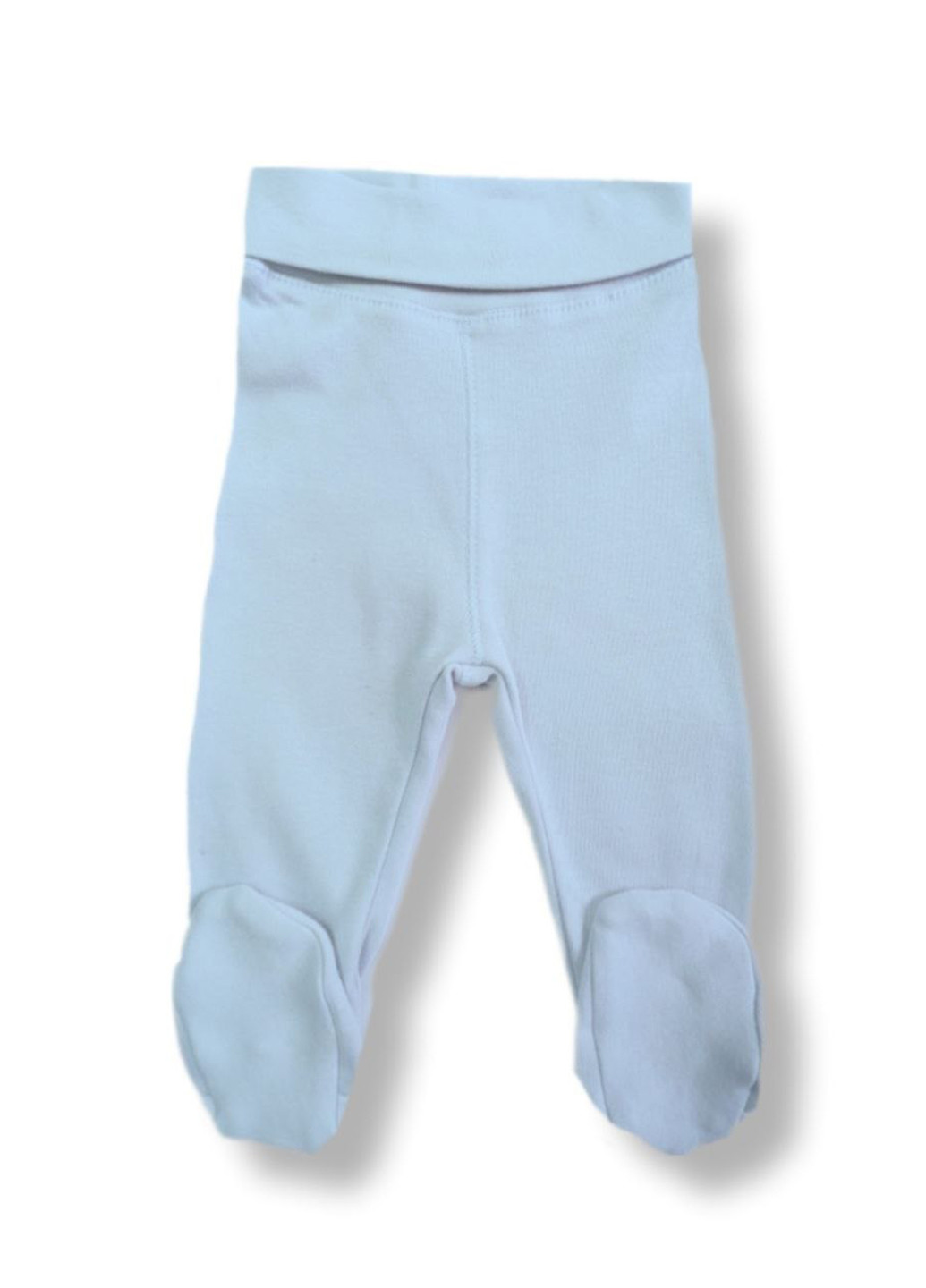 H&M ползунки однотонный серо-голубой домашний хлопок, трикотаж производство - Индия