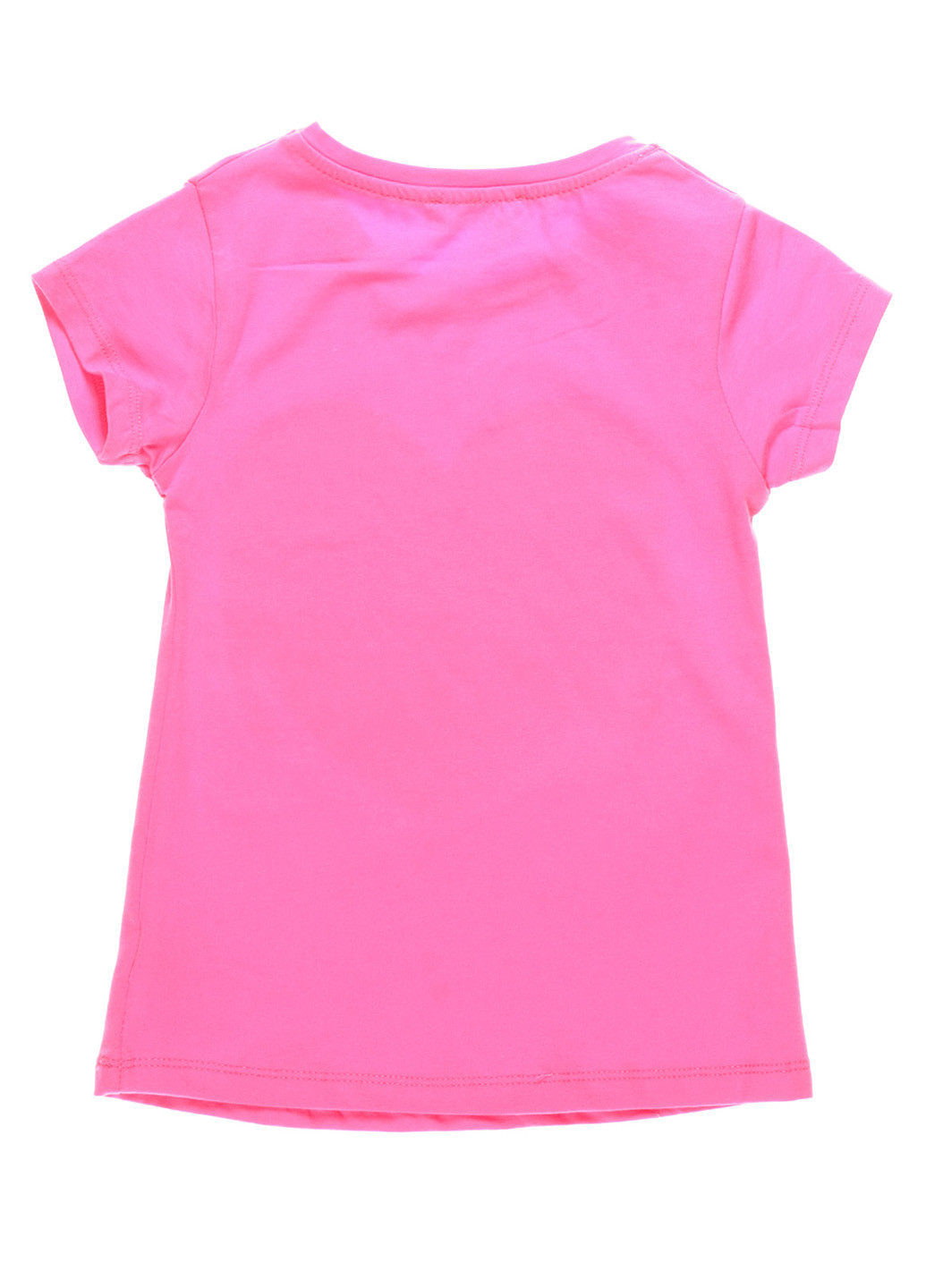 Розовая летняя футболка с коротким рукавом Watch Me