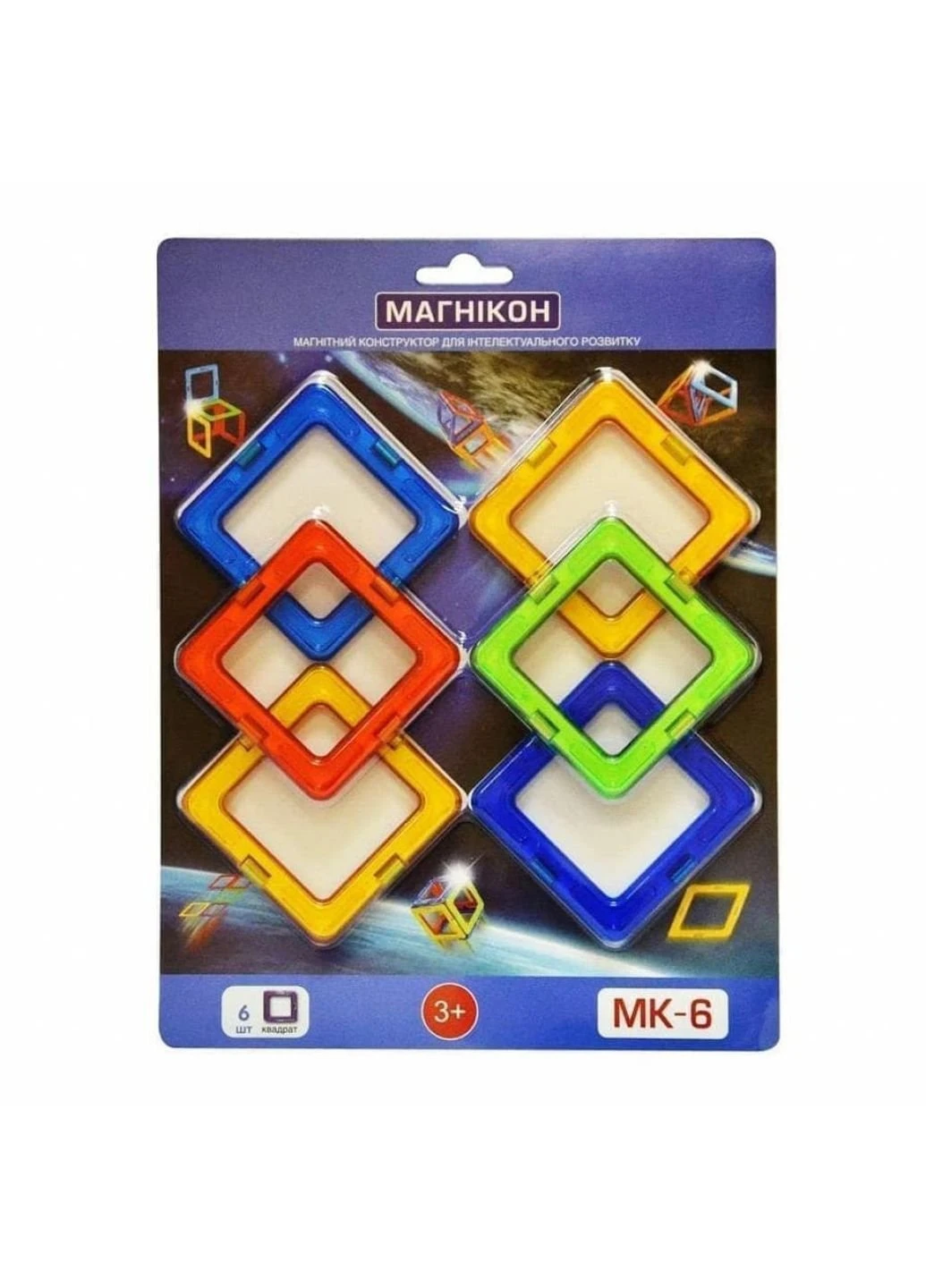 Конструктор Магнікон 6 деталей (МК-6) Магнікон (251224099)