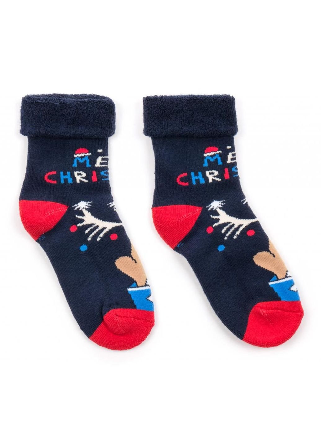 Тёмно-синие носки с лосем (m1c0101-2028-1-blue) BNM демисезон (251770609)