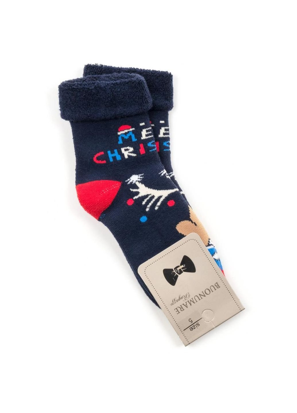 Тёмно-синие носки с лосем (m1c0101-2028-1-blue) BNM демисезон (251770609)