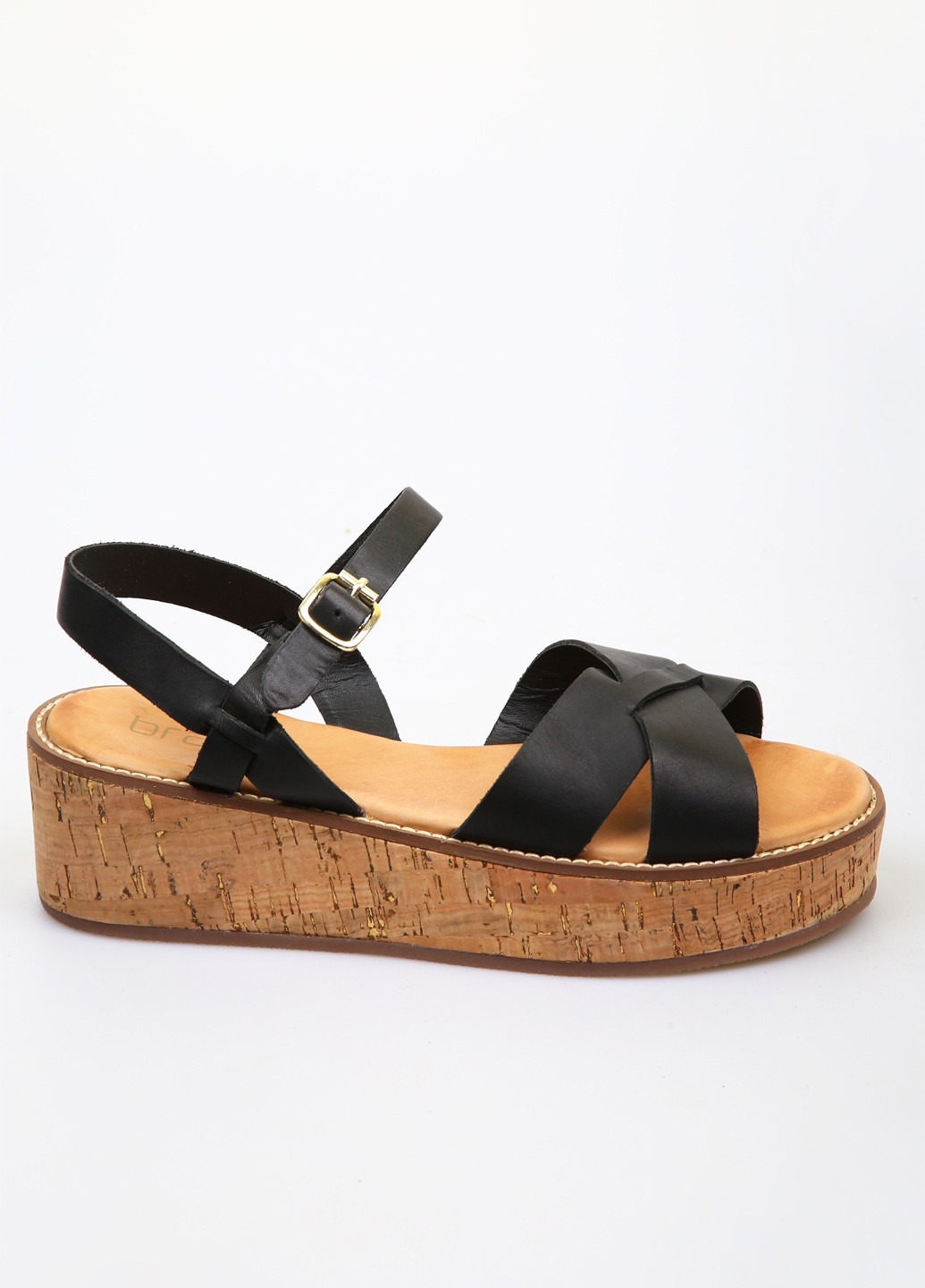 Черные босоножки Braska с ремешком