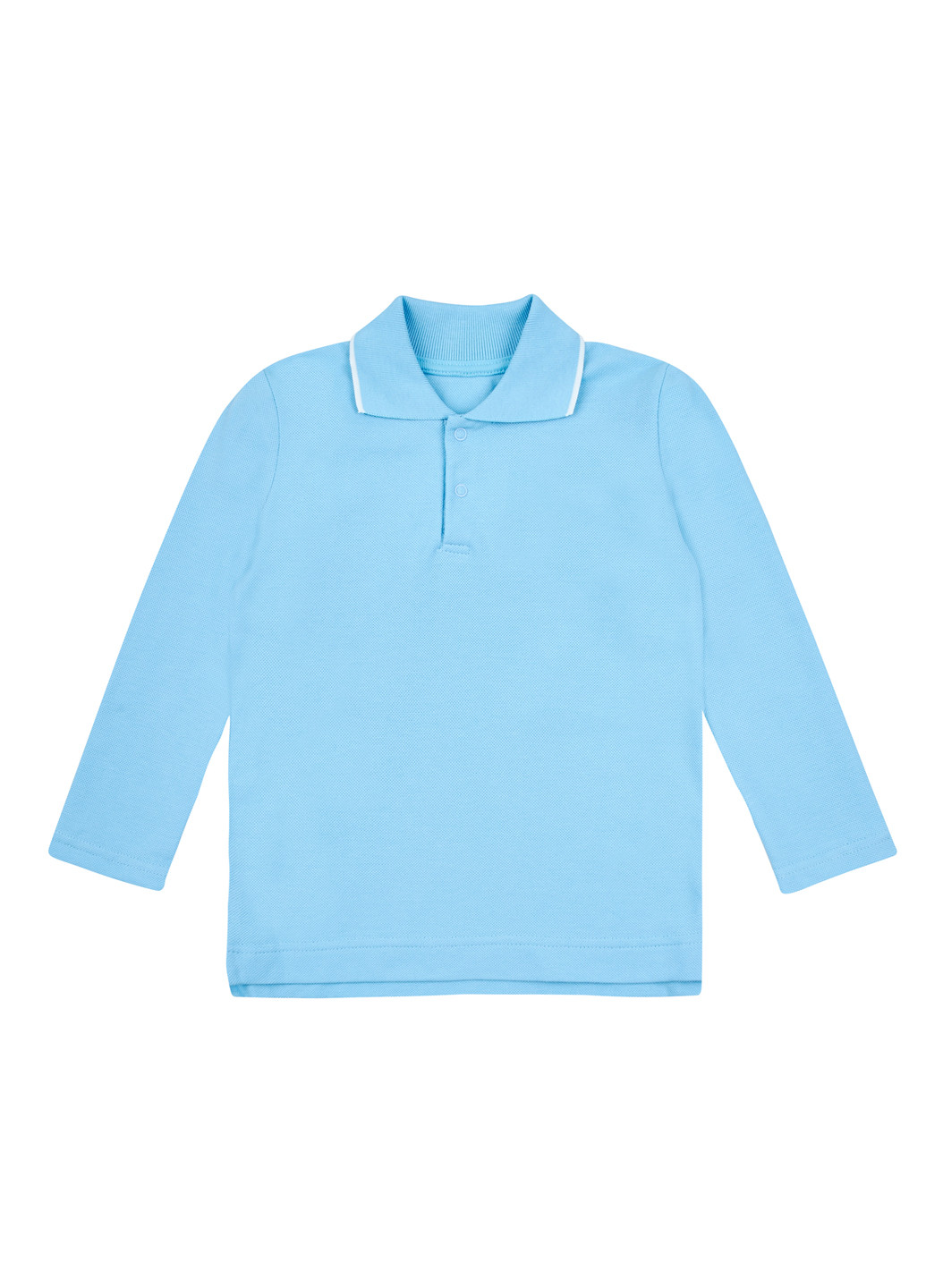 Голубой детская футболка-поло для мальчика Z16 однотонная