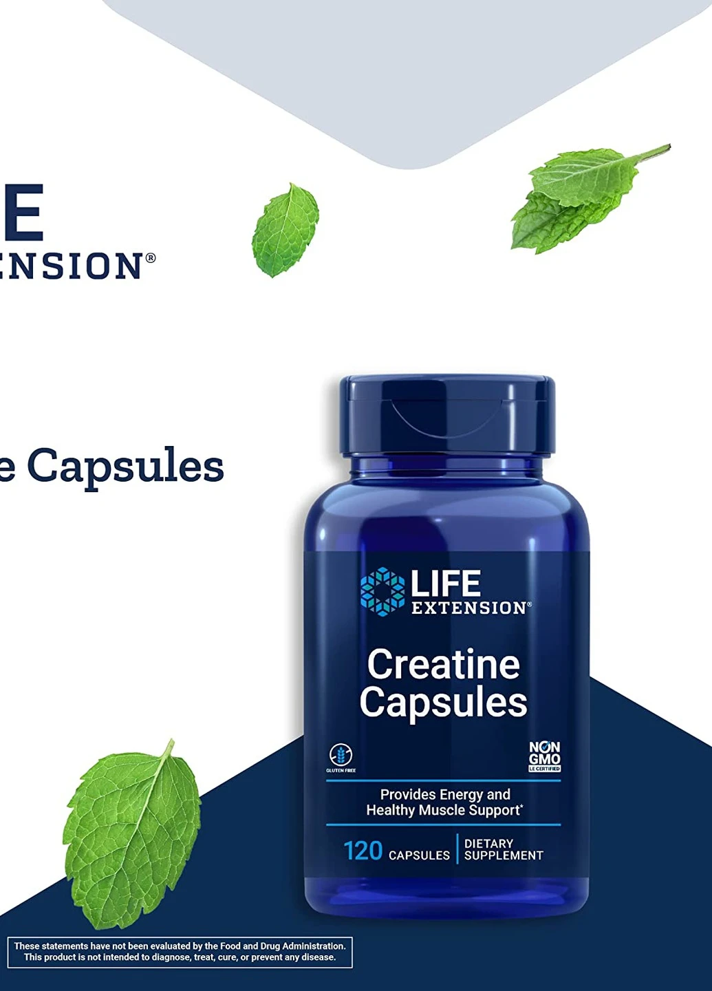Креатин Creatine Capsules 120 Capsules Life Extension (254371716)