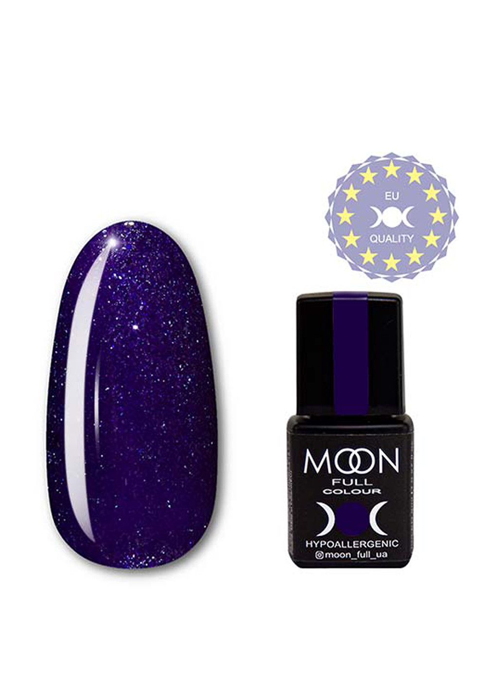 Гель-лак №318 (фиолетовый с серебристым шиммером), 8 мл Moon (173508647)