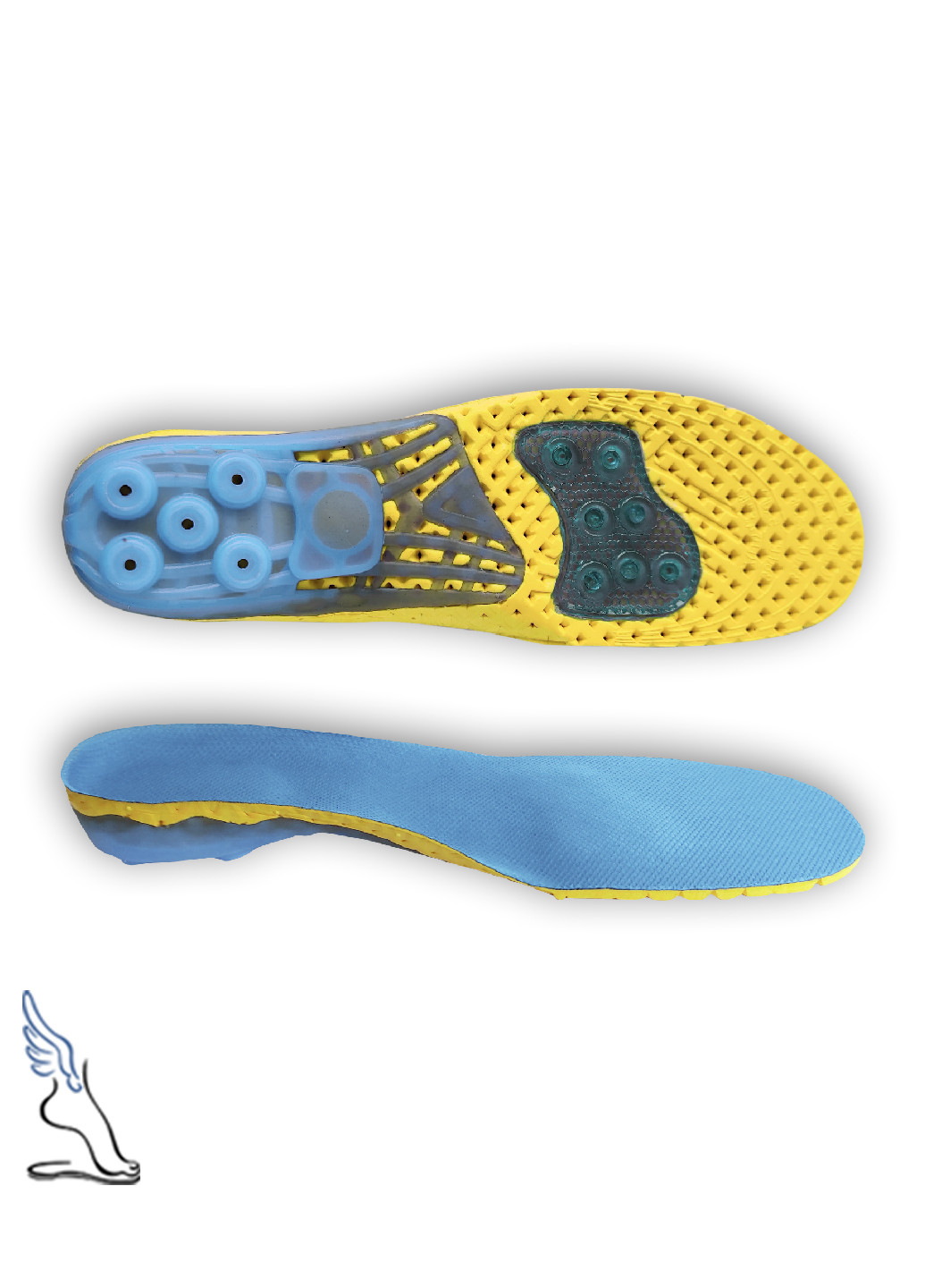 Дихаючі амортизаційні устілки для взуття з каркасною підтримкою стопи для занять спортом 40-43р (26.5-28 см) No Brand (252296275)