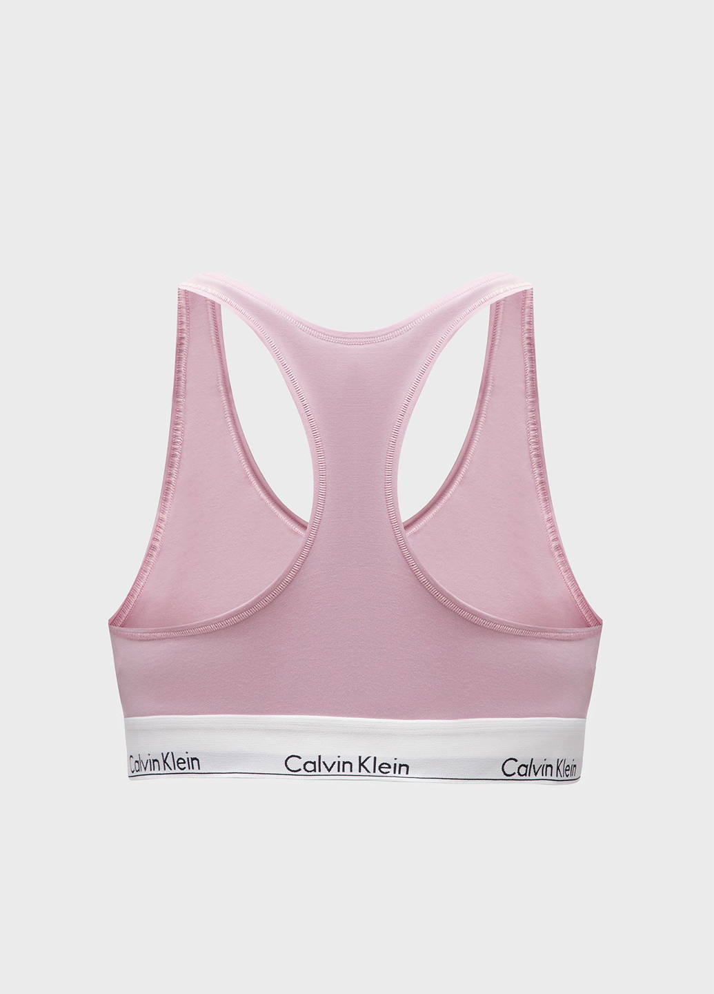 Светло-розовый топ бюстгальтер Calvin Klein без косточек хлопок