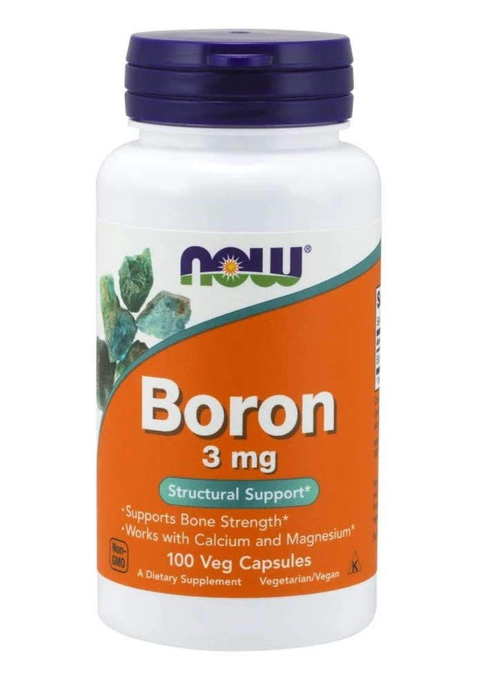 Бор Boron 3 mg 100 caps Now (254953071)