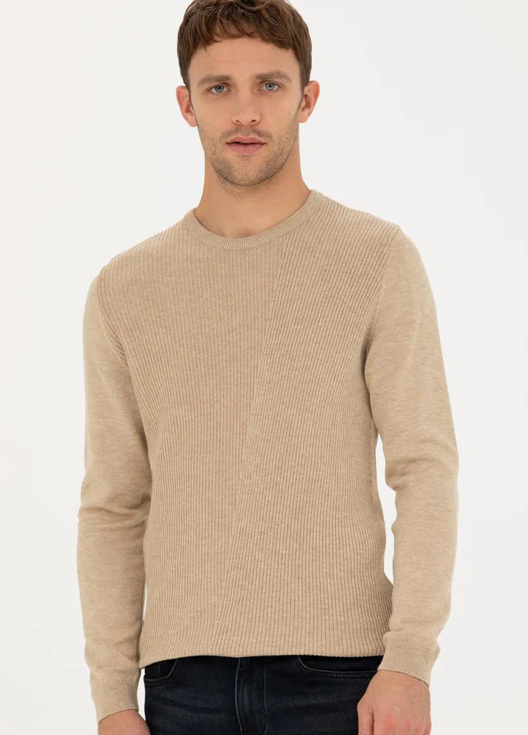 Бежевий демісезонний джемпер джемпер Pierre Cardin