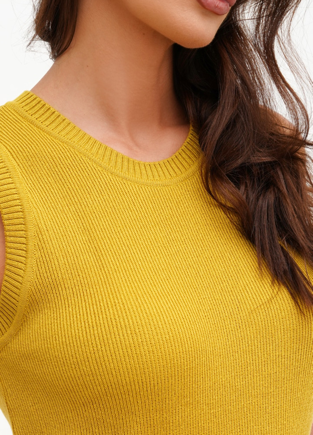 Гірчична кежуал сукня сукня-майка ESSME однотонна