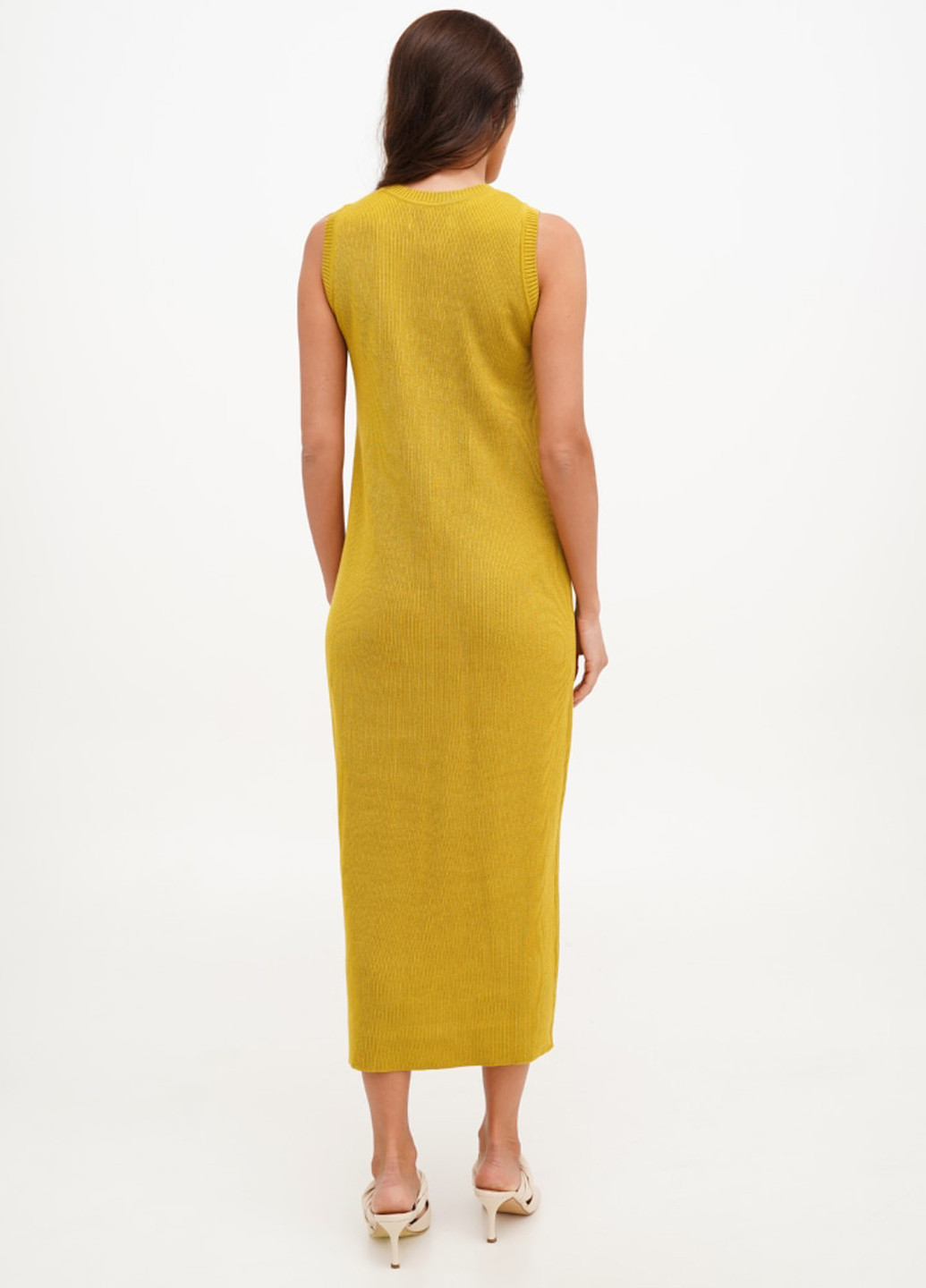 Гірчична кежуал сукня сукня-майка ESSME однотонна