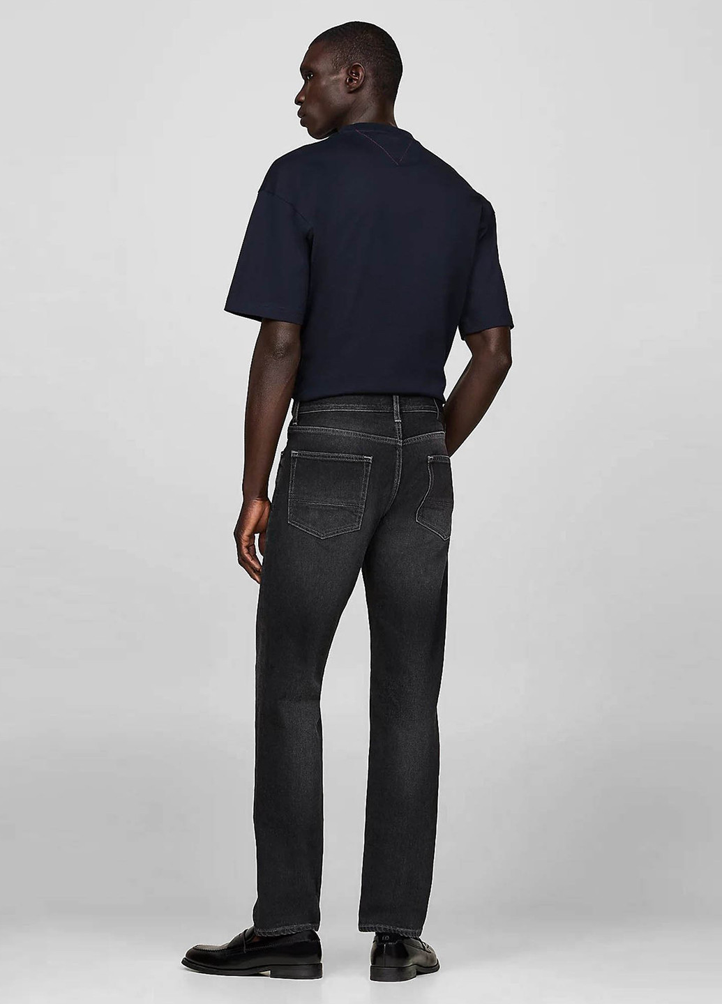 Черные демисезонные зауженные джинсы Tommy Hilfiger