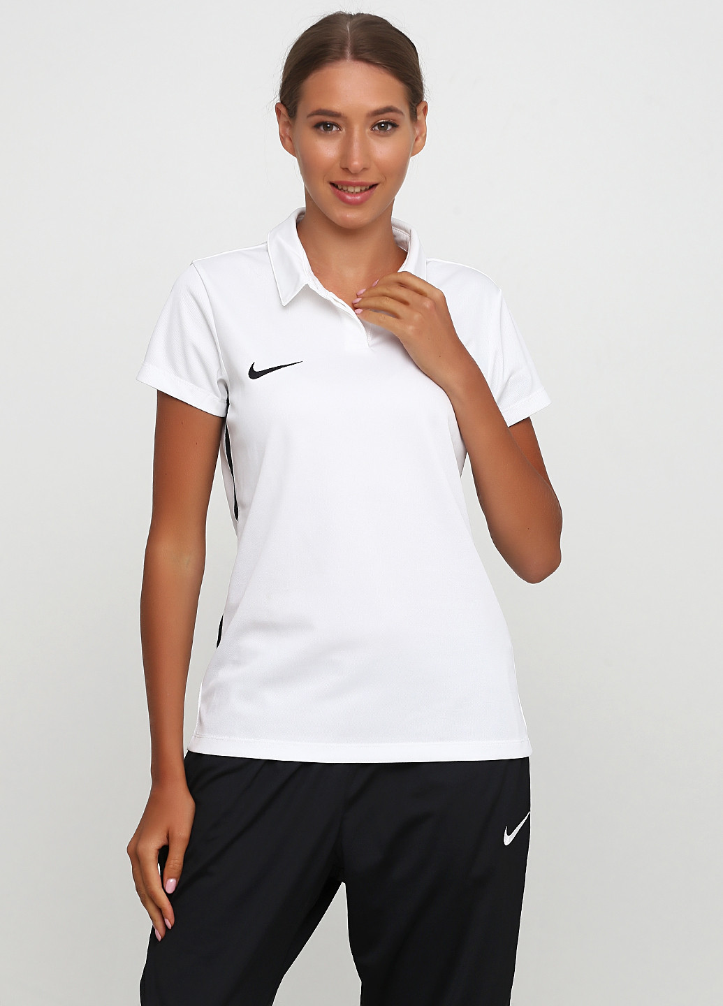Поло Nike Women's Dry Academy18 Football Polo біле спортивне поліестер