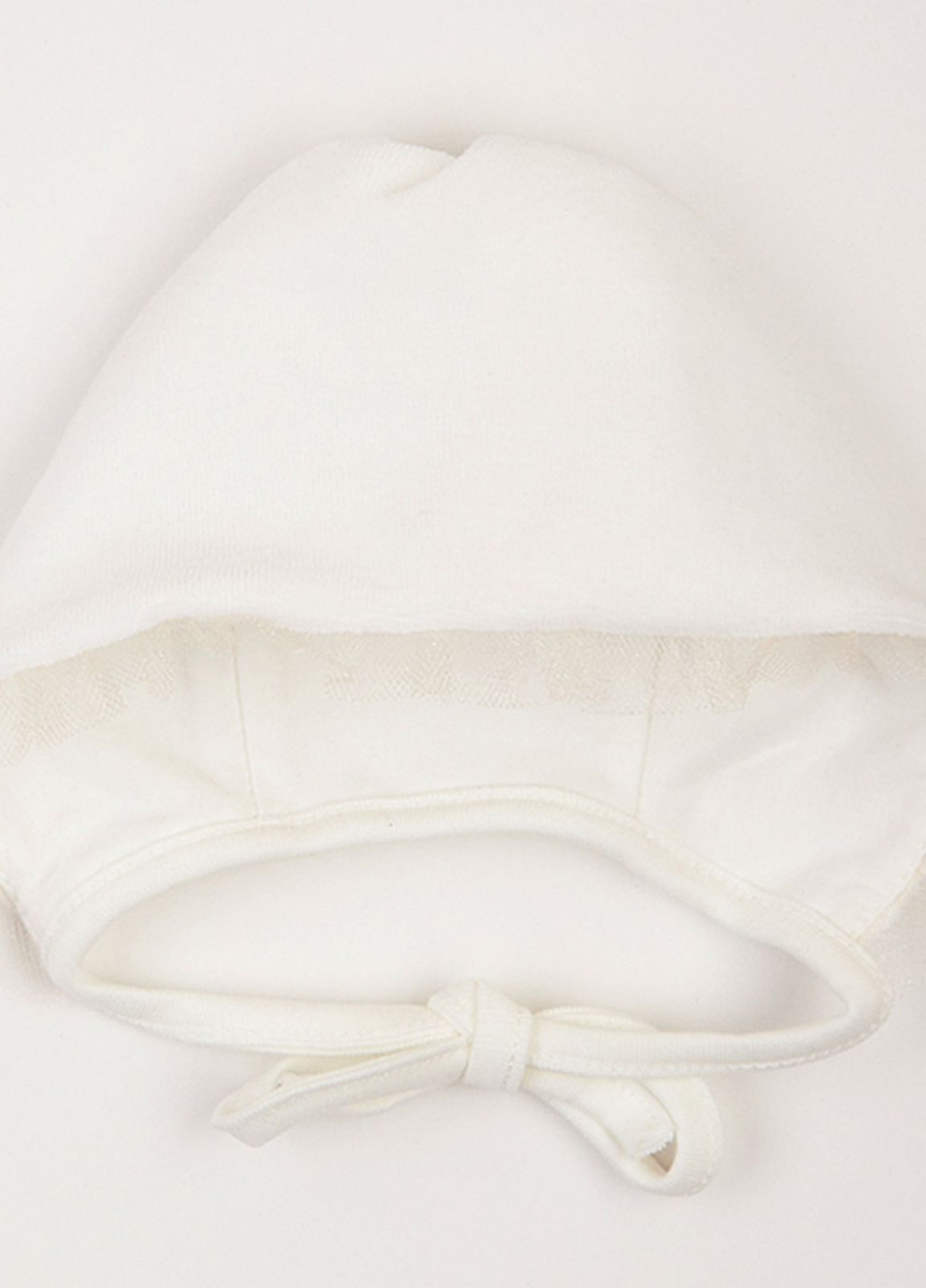 Молочний демісезонний комплект для хрещення (сукня,штани, шапка,пінетки) Ляля