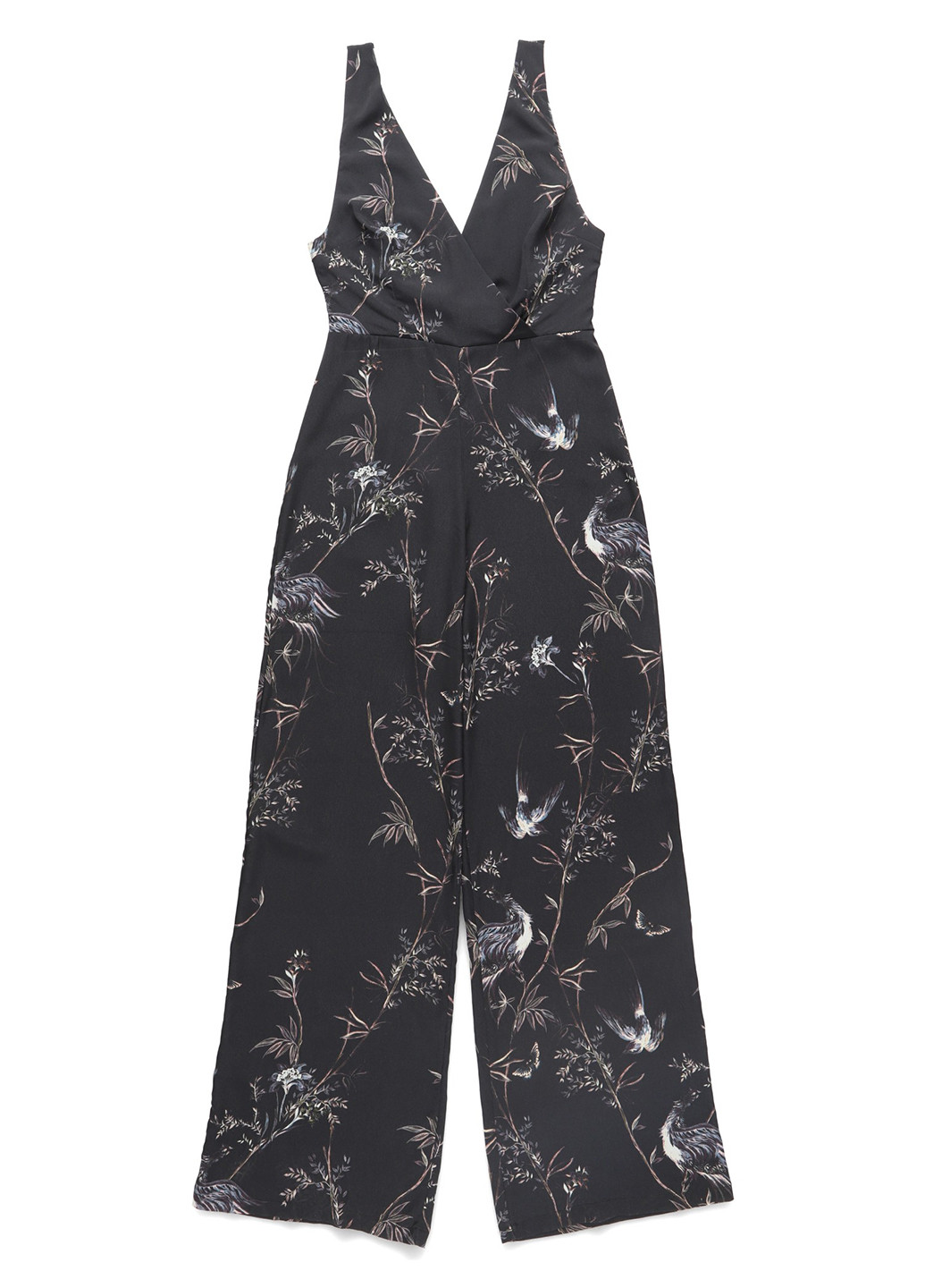 Комбінезон hope & ivy комбінезон-брюки квітковий графітовий кежуал поліестер