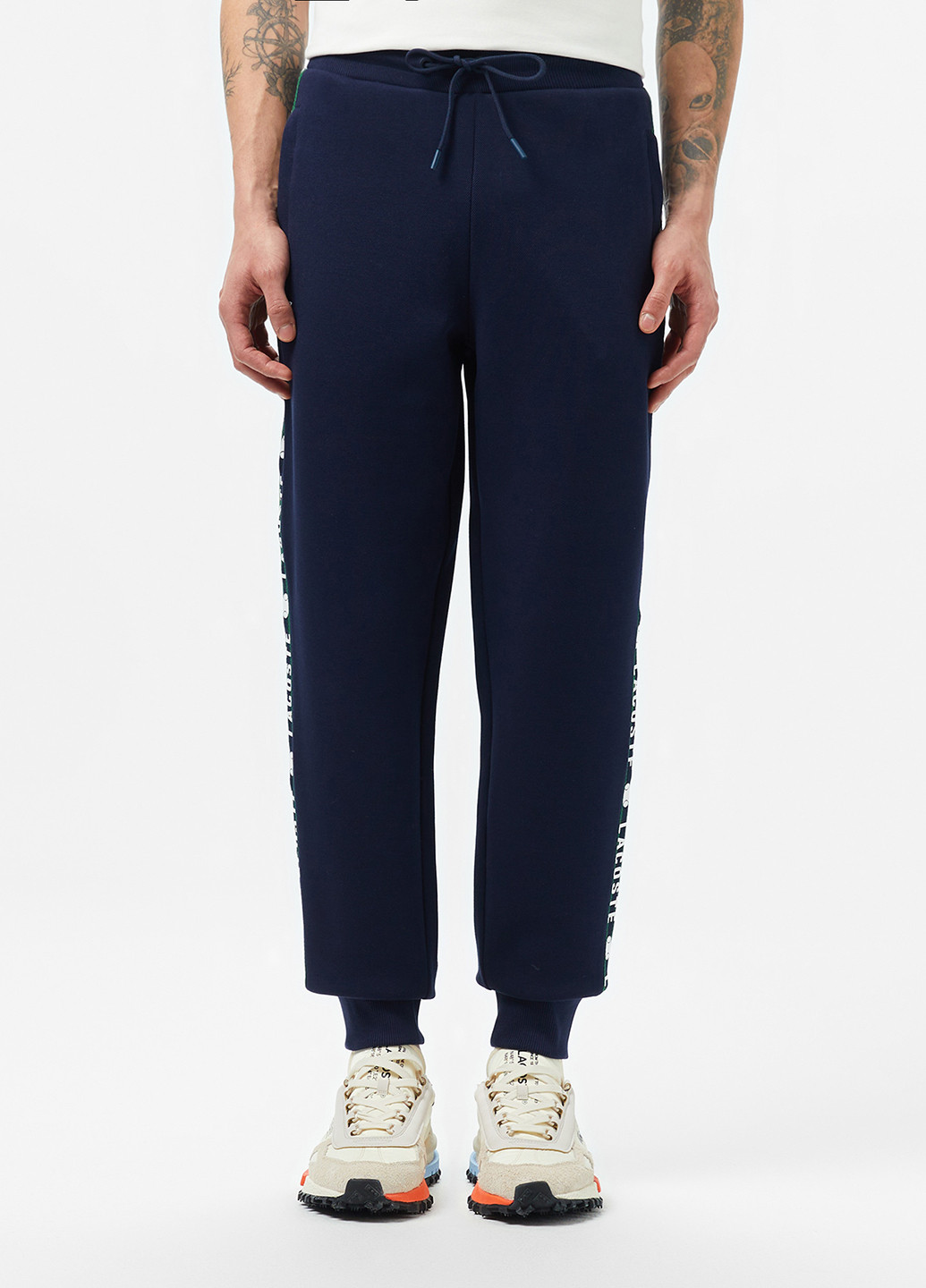 Индиго спортивные демисезонные джоггеры брюки Lacoste