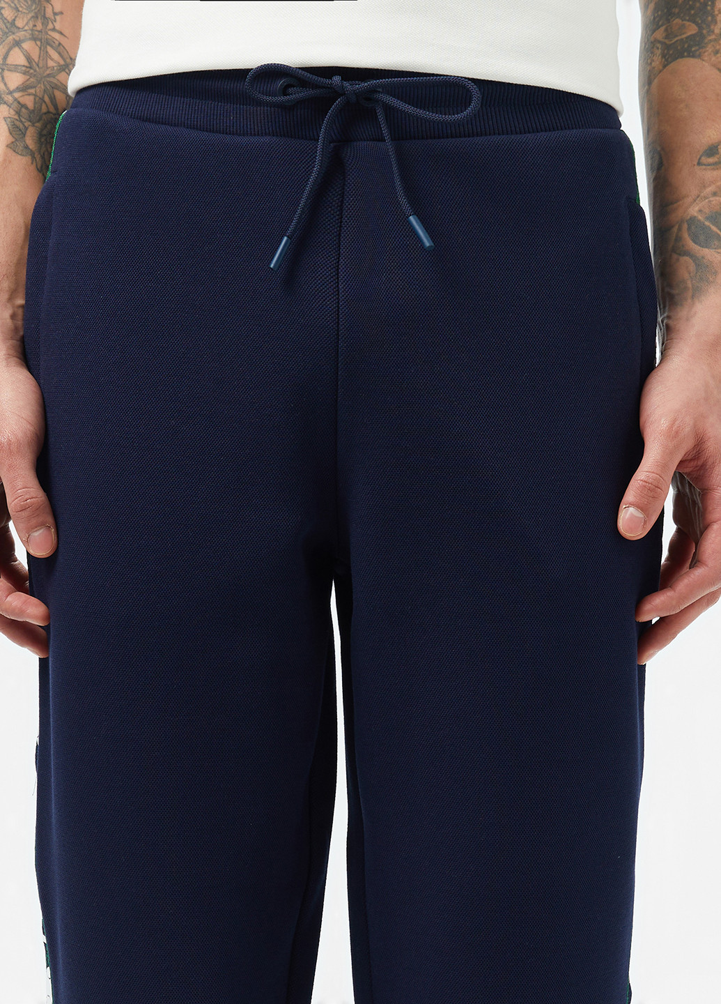 Индиго спортивные демисезонные джоггеры брюки Lacoste