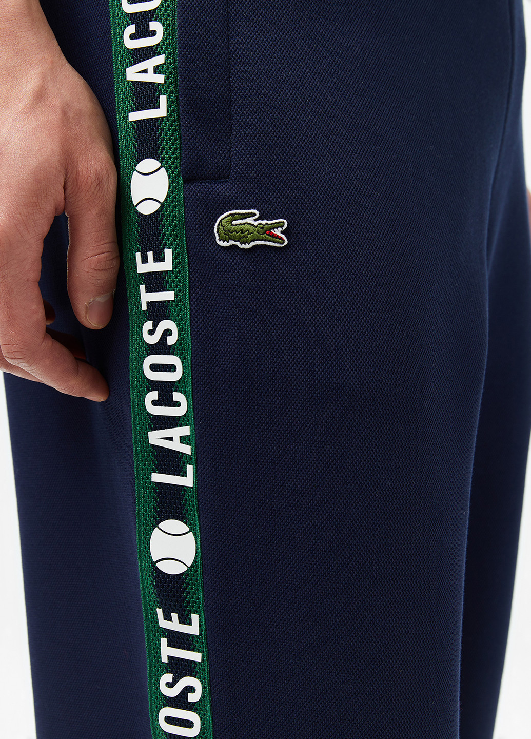 Индиго спортивные демисезонные джоггеры брюки Lacoste