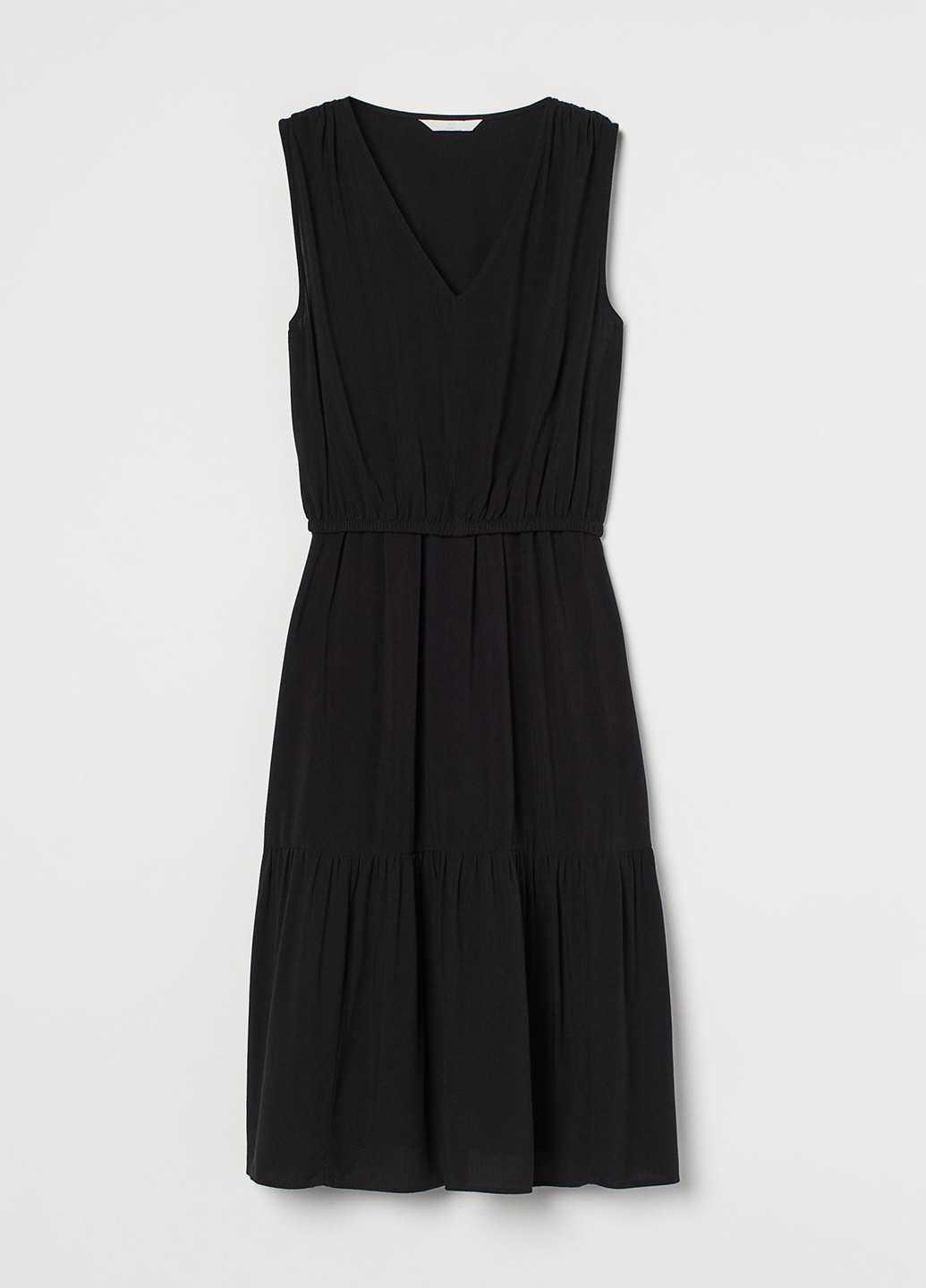 Чорна кежуал плаття для вагітних кльош H&M однотонна