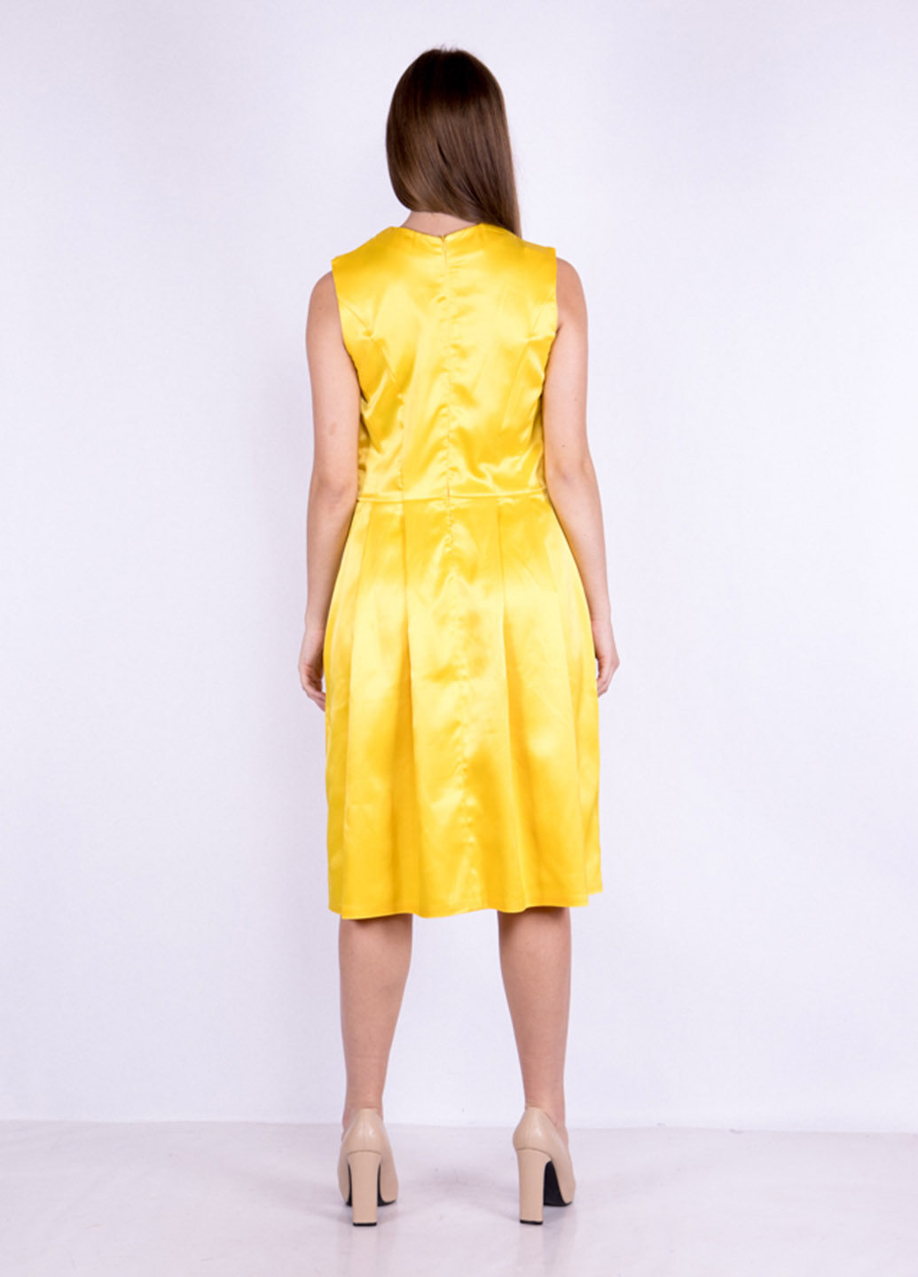 Жовтий кежуал сукня Time of Style однотонна