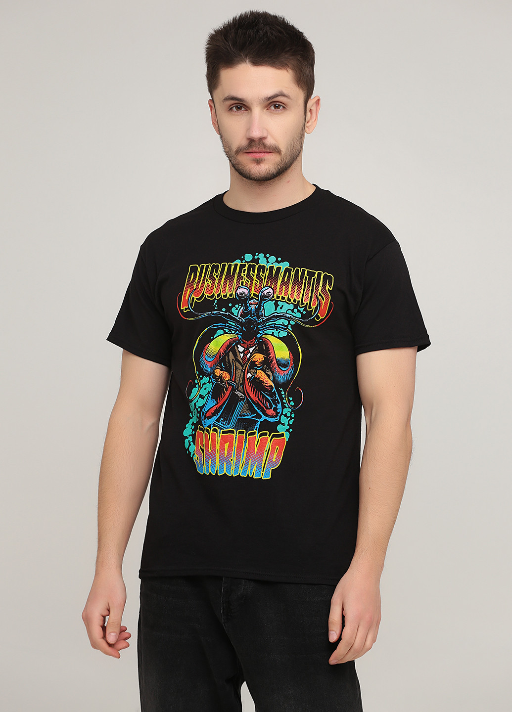 Чорна футболка Hanes