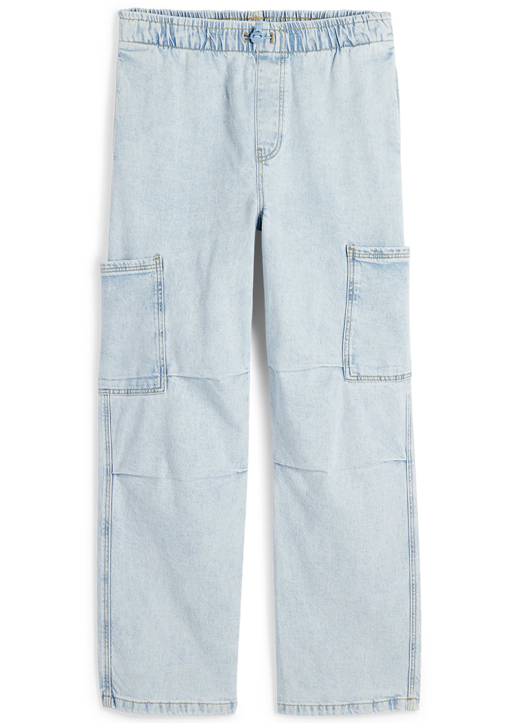Голубые демисезонные карго джинсы C&A