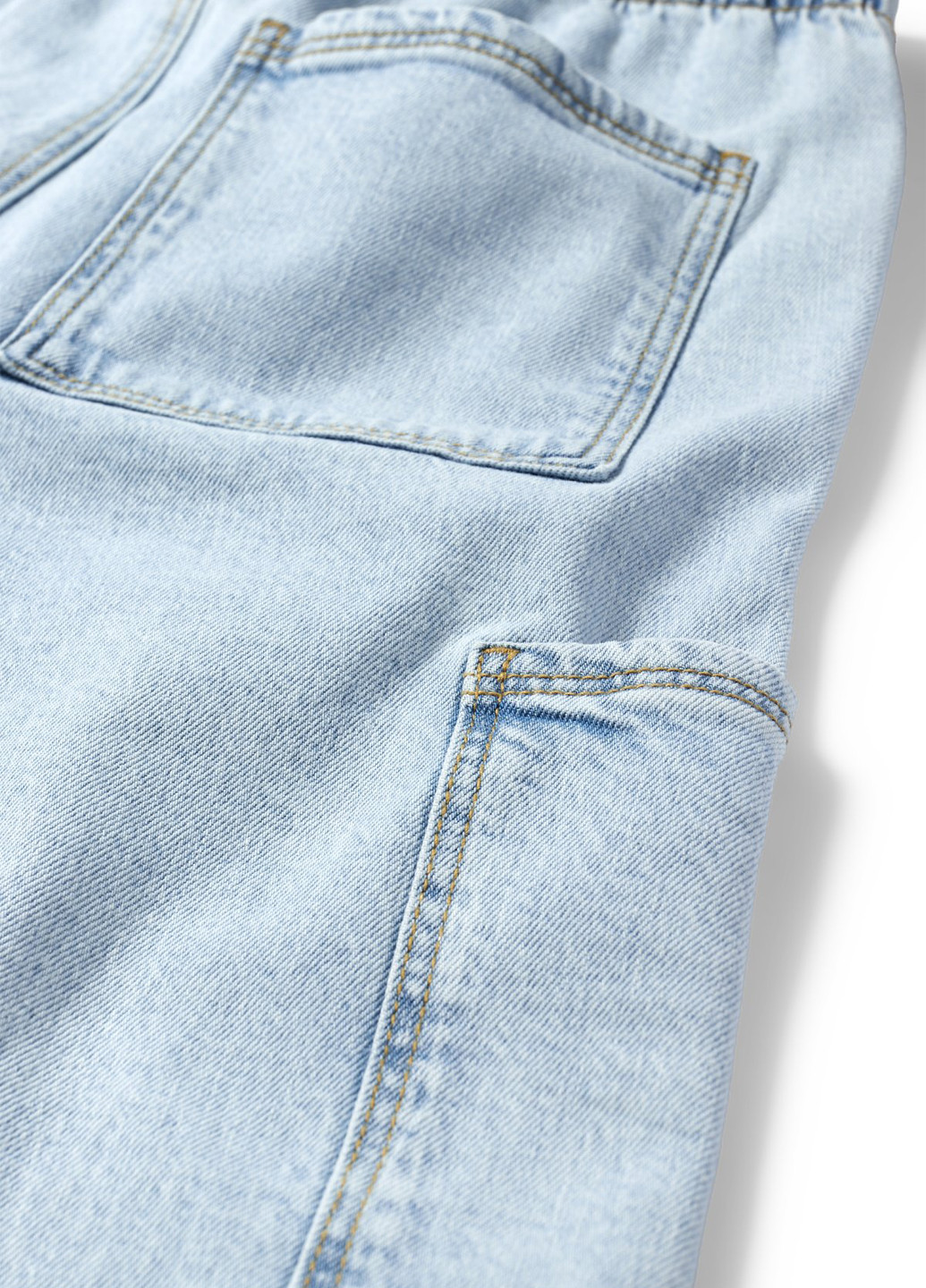 Голубые демисезонные карго джинсы C&A