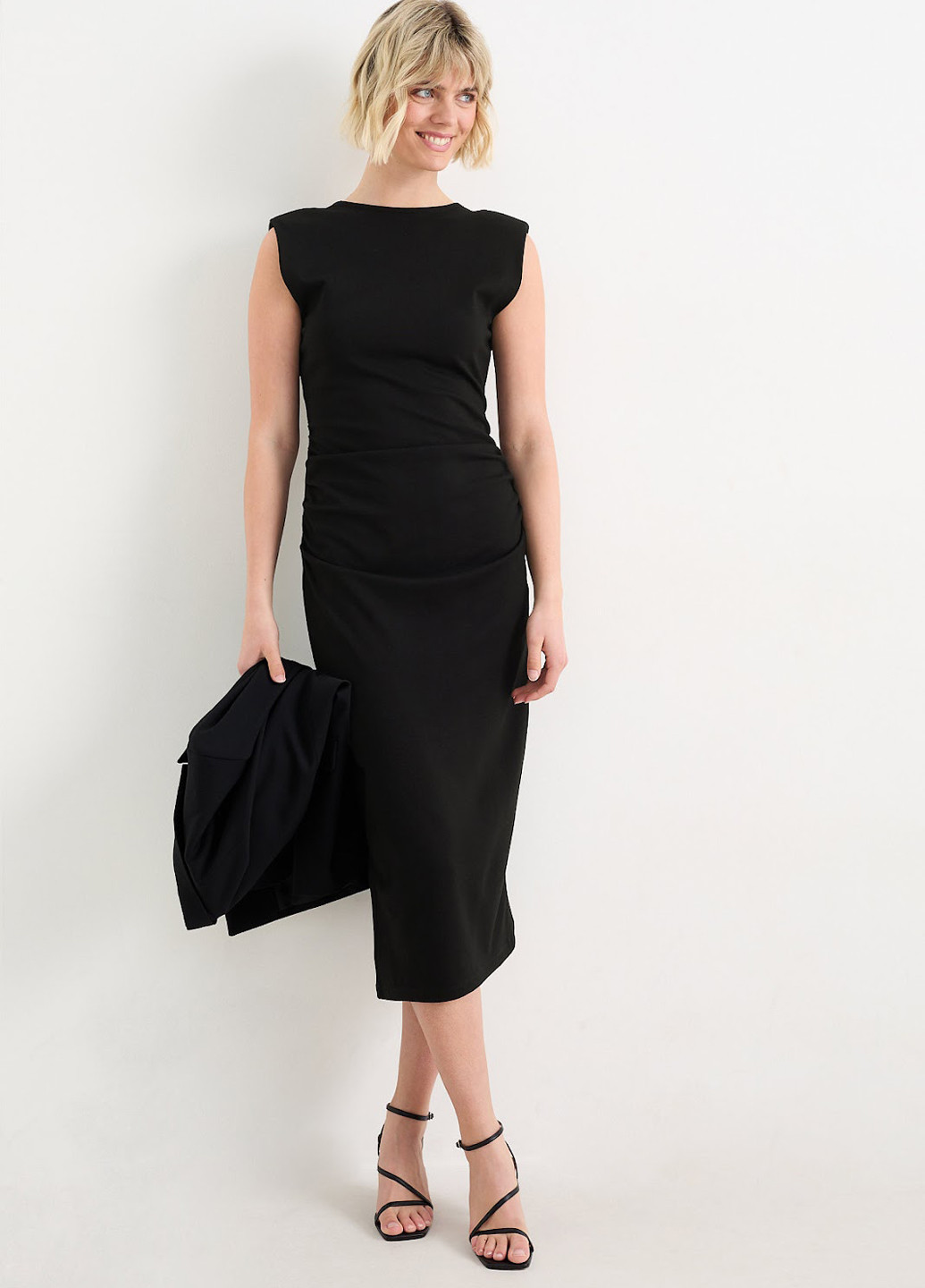 Чорна вечірня, кежуал сукня футляр C&A однотонна