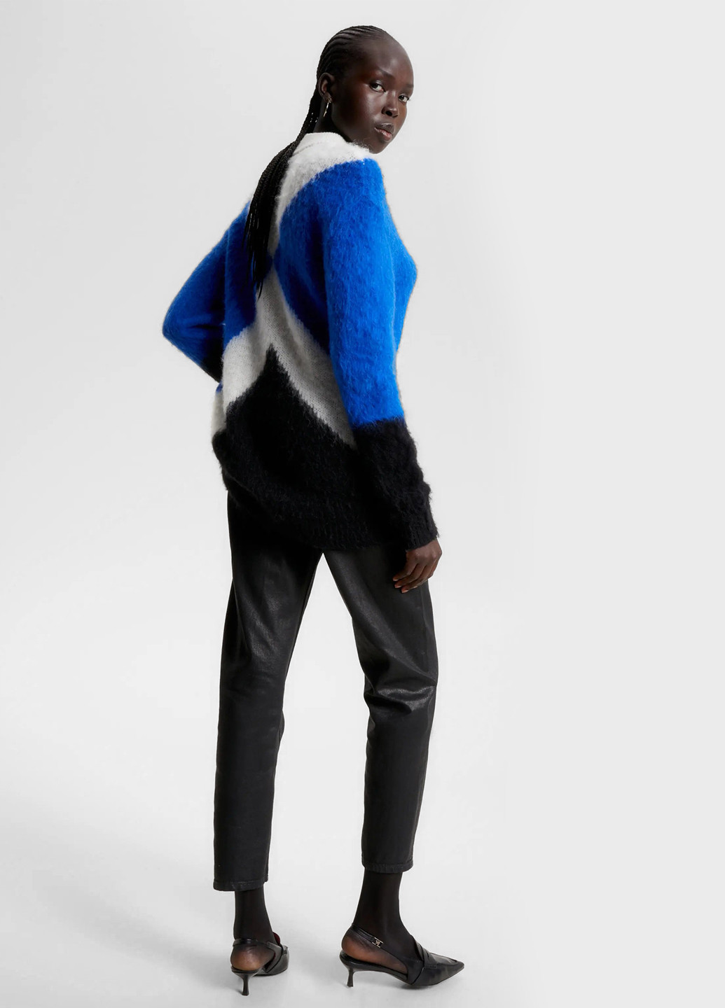 Комбінований зимовий светр джемпер Tommy Hilfiger