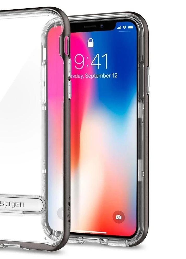 Чехол Spigen Crystal Hybrid для iPhone Xs Max Gunmetal SGP (220821487)