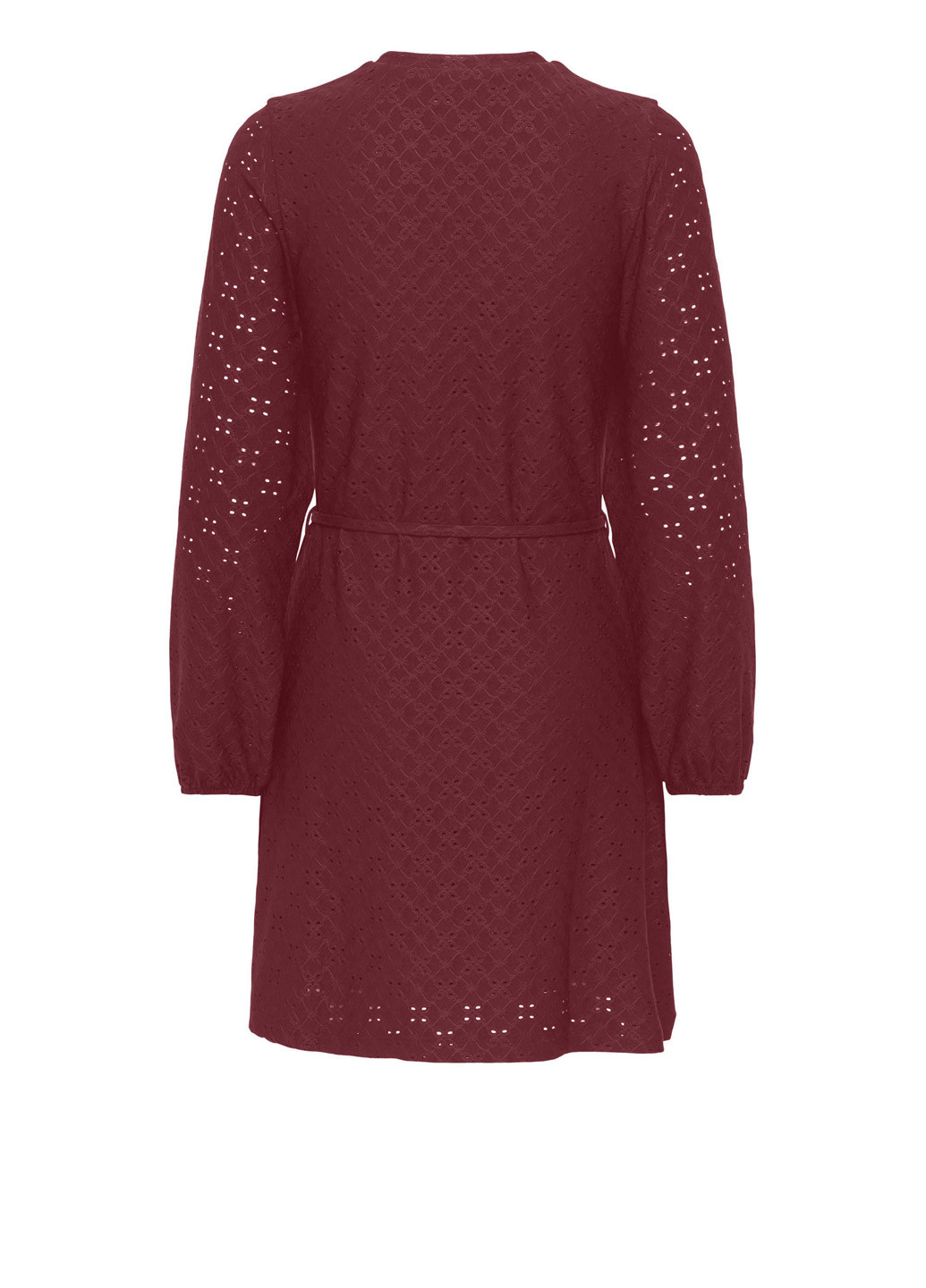 Бордовое кэжуал платье Only однотонное