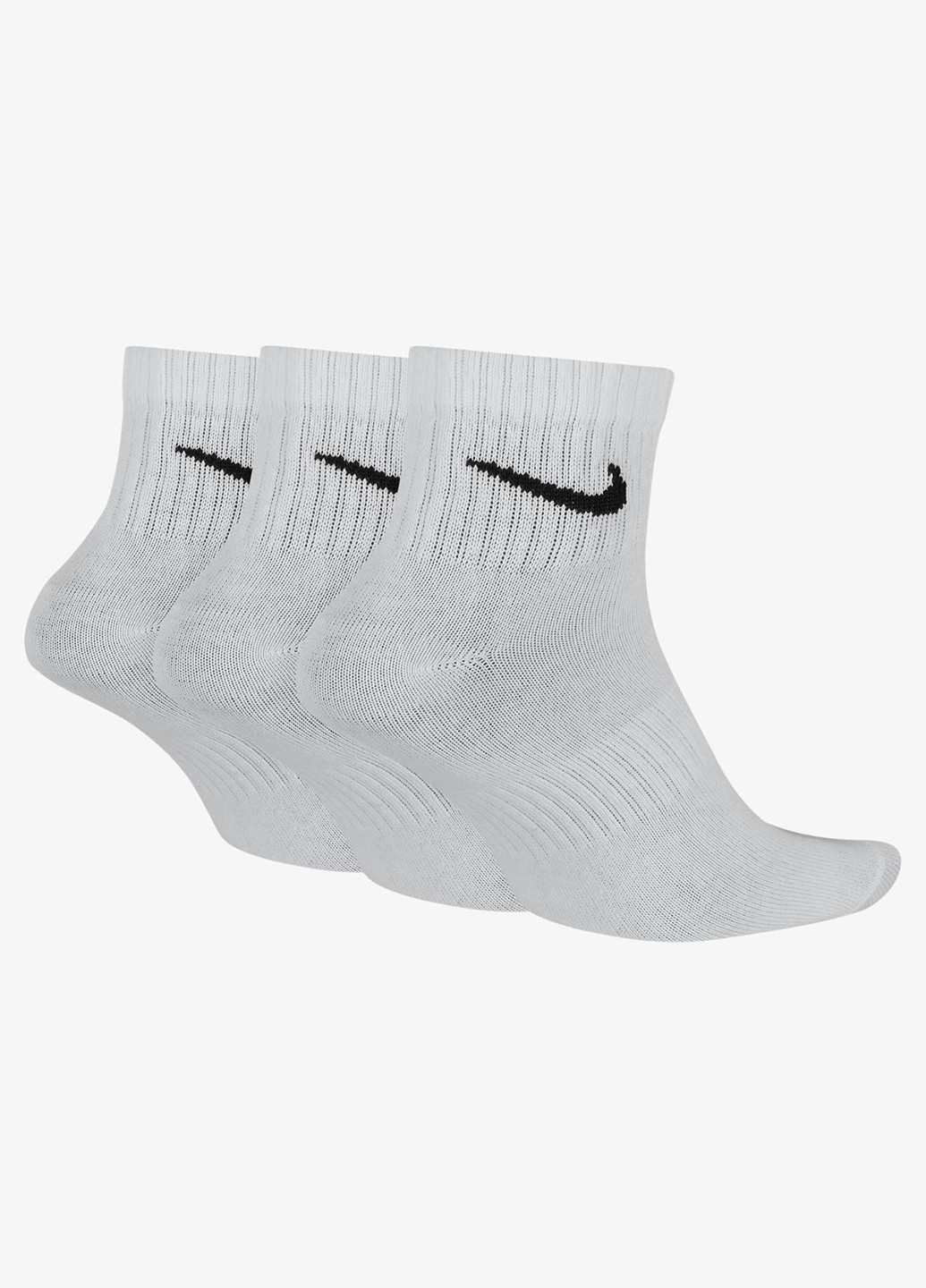 Носки (3 пары) Nike логотипы белые спортивные