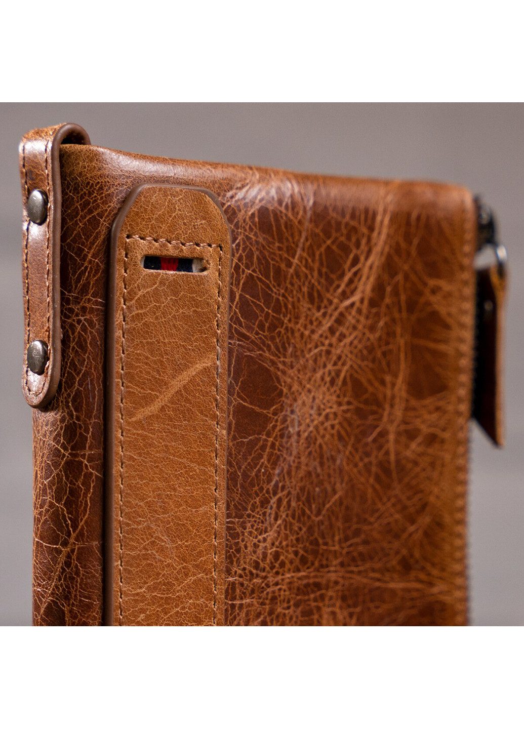 Мужской кожаный кошелек 9х11х2,5 см Vintage (229460524)