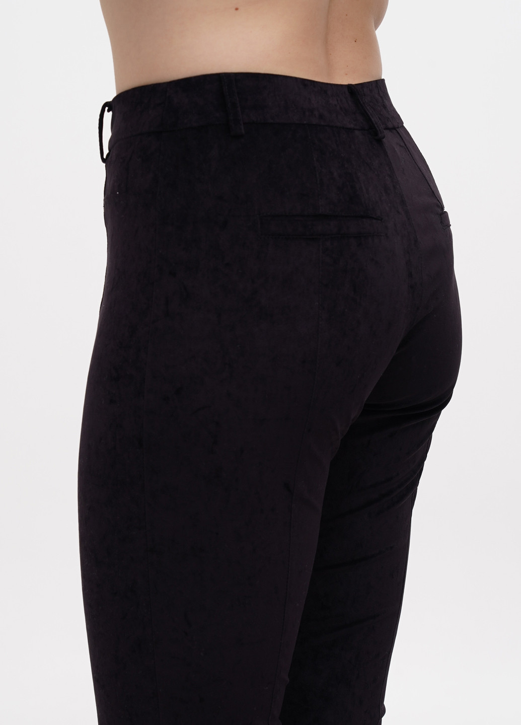 Черные кэжуал демисезонные укороченные, зауженные брюки Marella