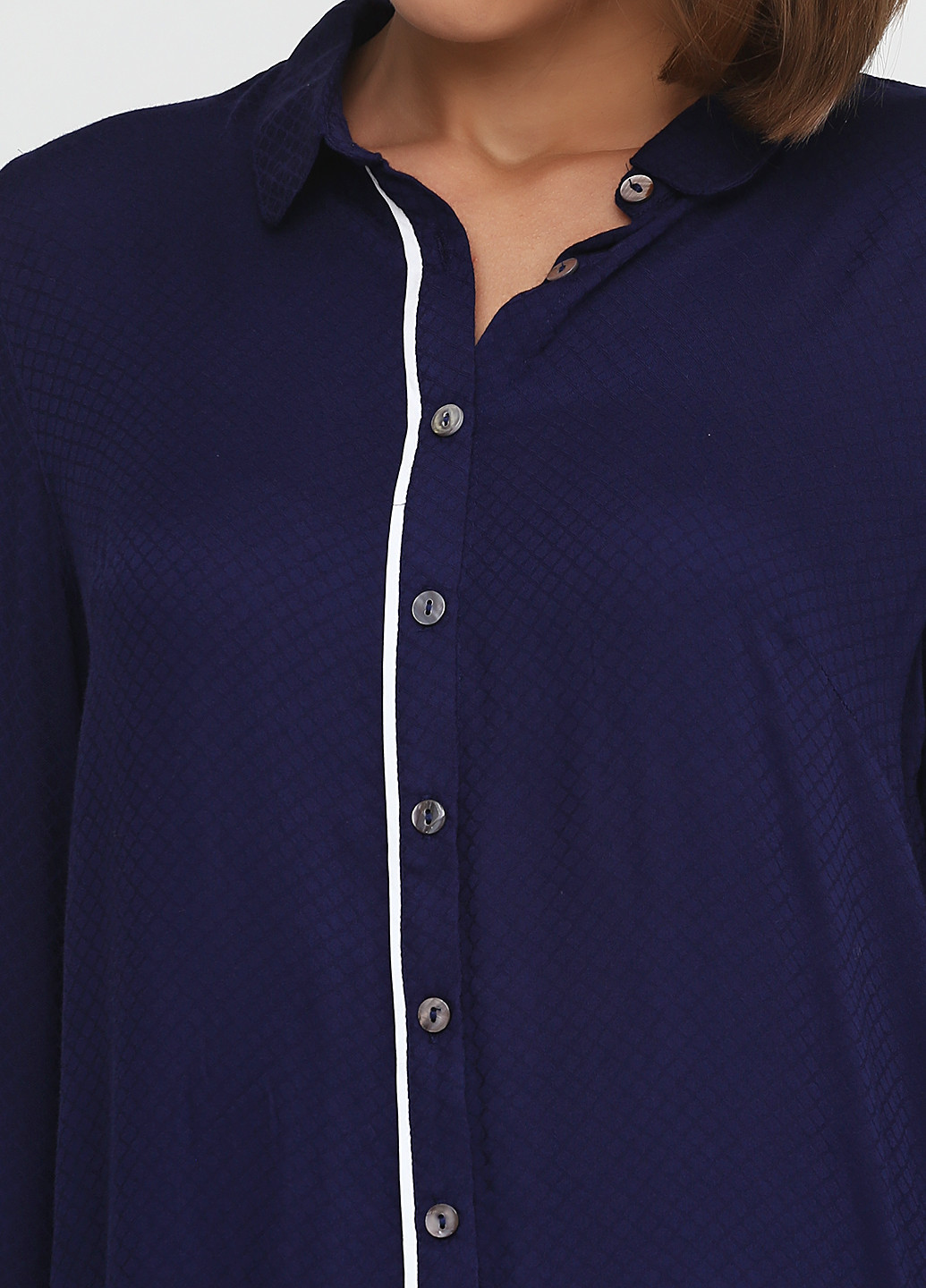 Темно-синяя демисезонная блуза Numph