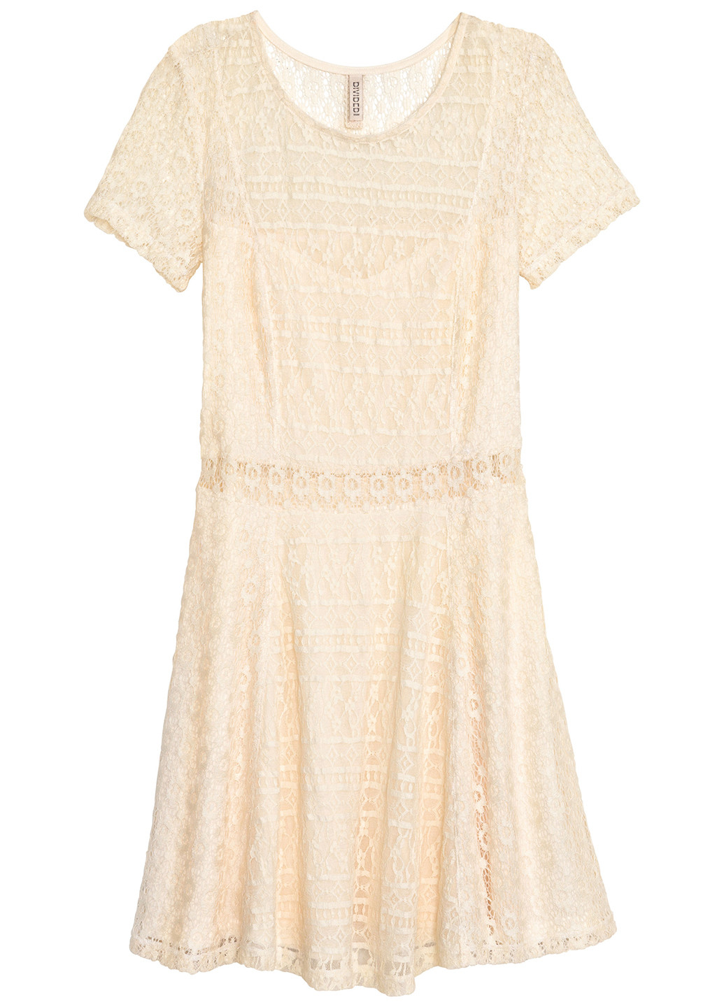 Молочна кежуал сукня H&M фактурна