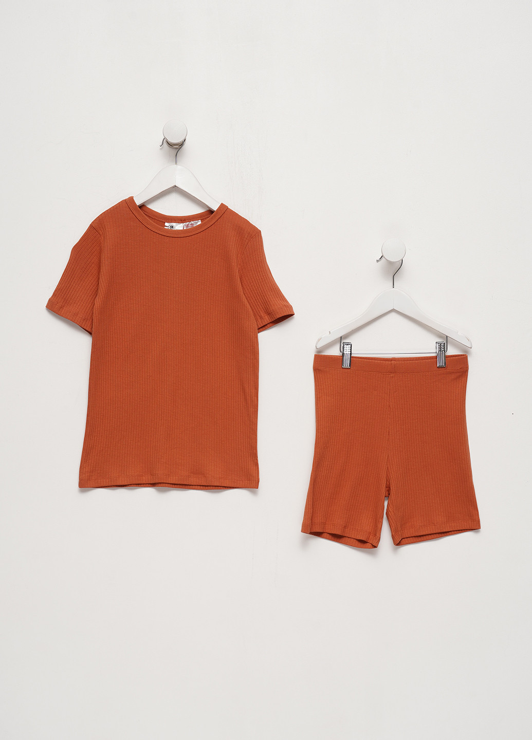Теракотова всесезон піжама (футболка, шорти) футболка + шорти H&M
