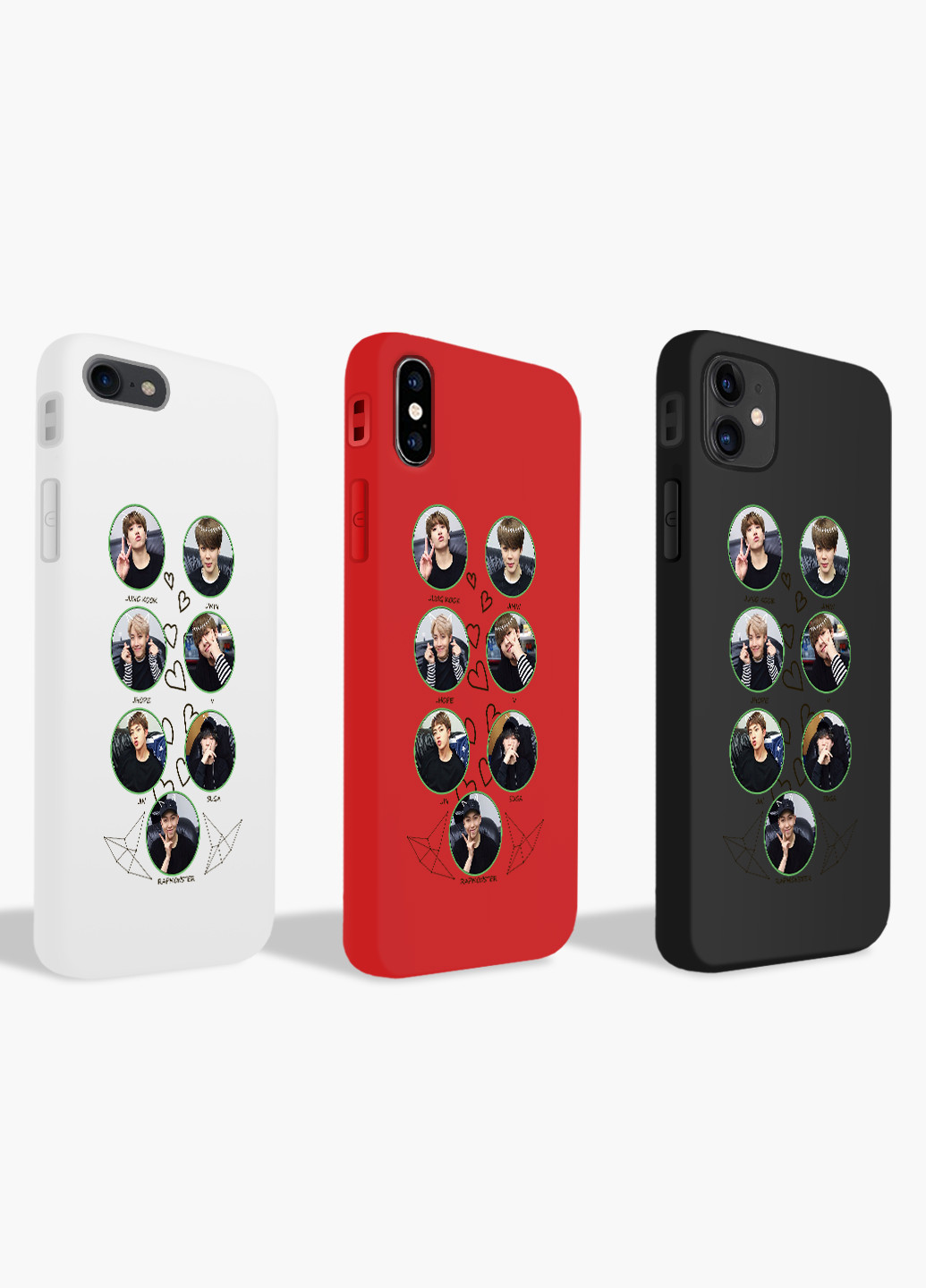 Чохол силіконовий Apple Iphone X БТС (BTS) (6129-1167) MobiPrint (219347330)