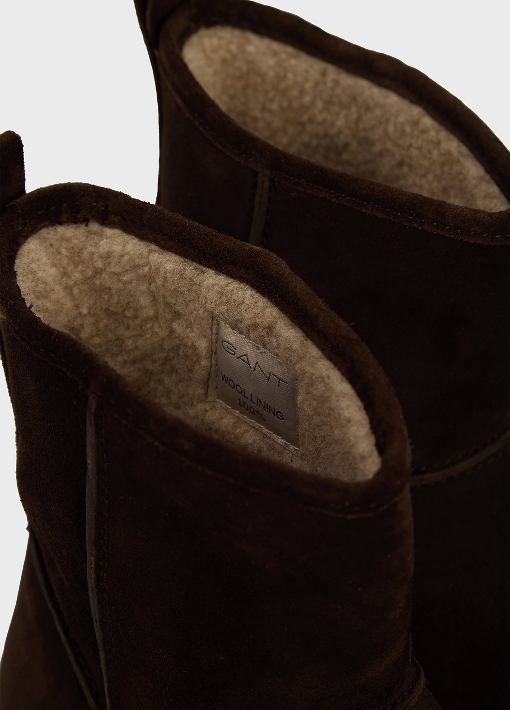 Зимние ботинки Gant с логотипом из натуральной замши