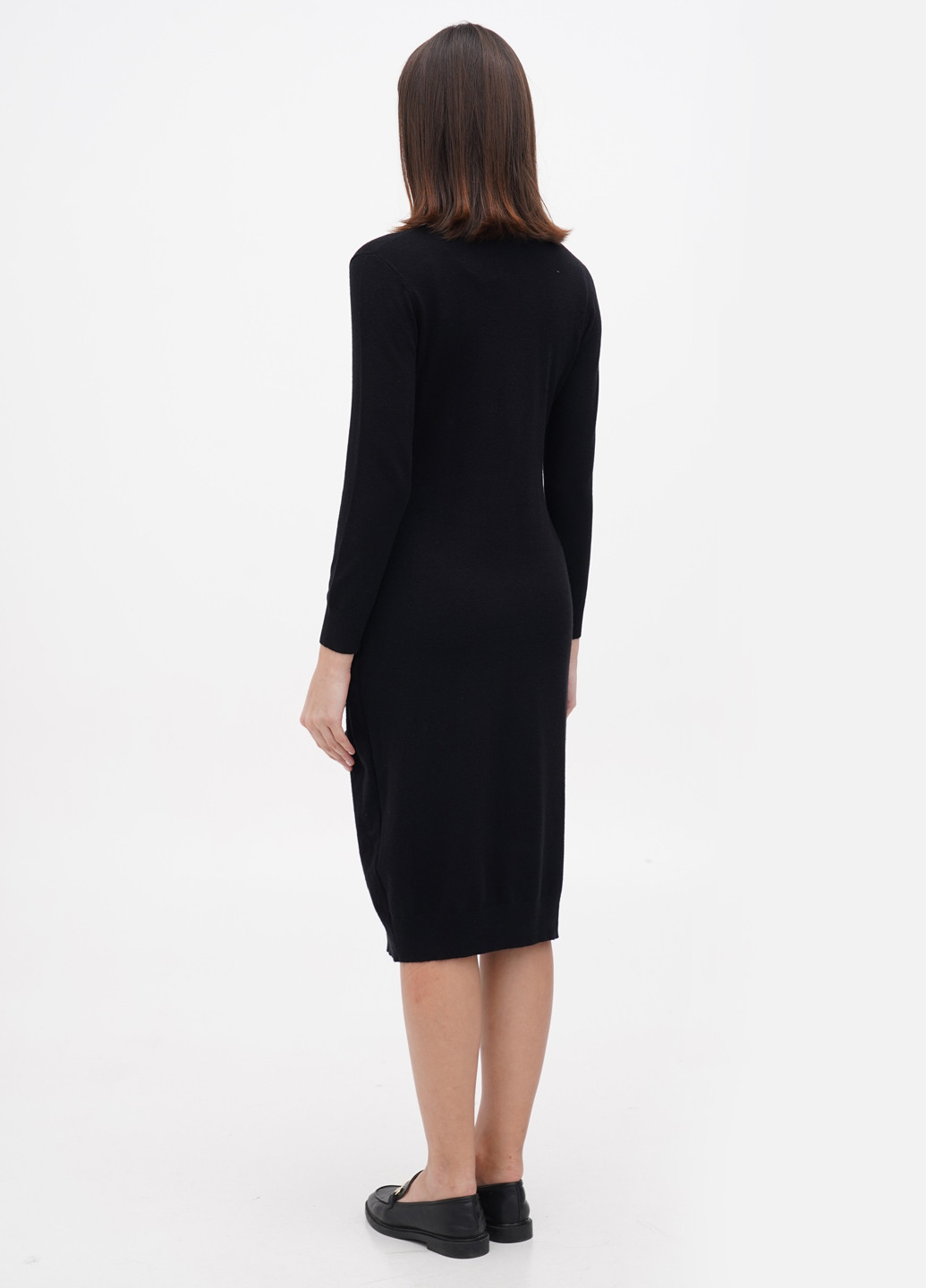 Черное кэжуал платье платье-водолазка Louise Orop однотонное
