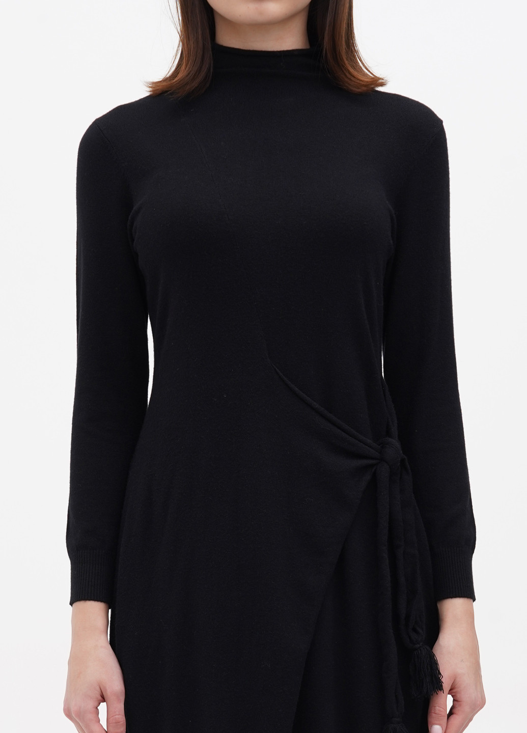 Черное кэжуал платье платье-водолазка Louise Orop однотонное