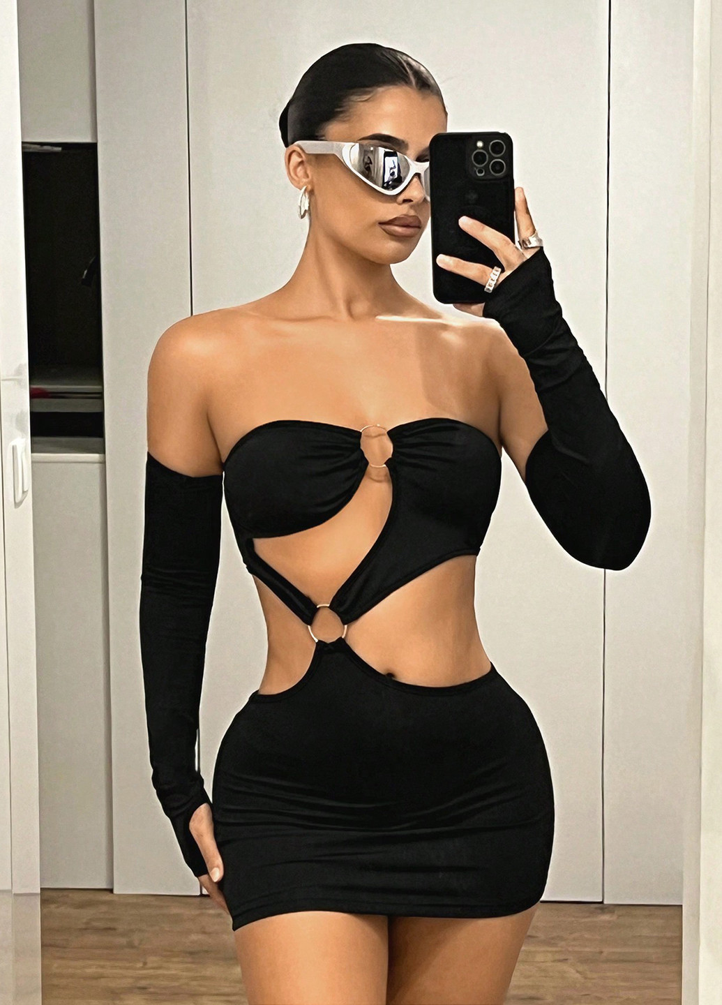 Черное вечернее, откровенный платье с открытой спиной, с открытыми плечами SHEIN однотонное