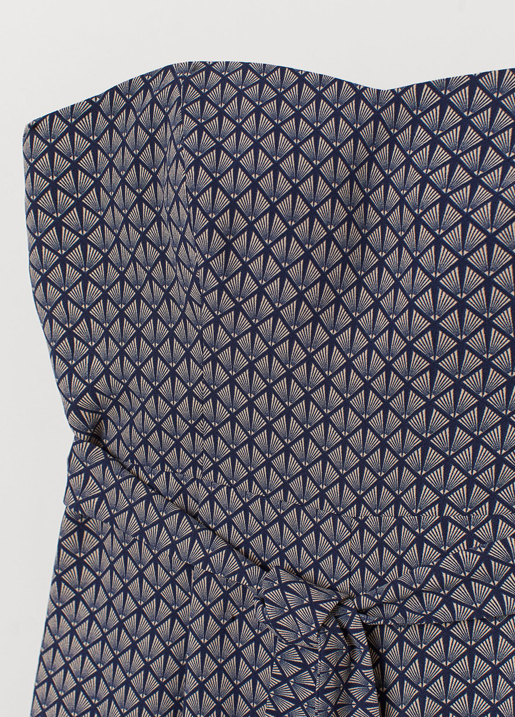 Комбінезон H&M комбінезон-брюки геометричний синій кежуал поліестер