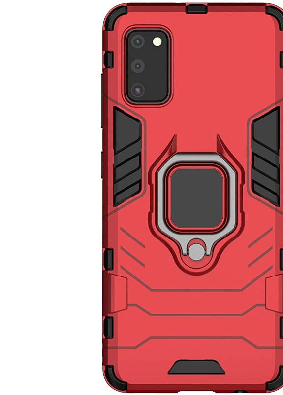 Ударопрочный чехол Transformer Ring for Magnet для Samsung Galaxy A41 Красный / Dante Red (is_00000036434_1) Epik (238480542)