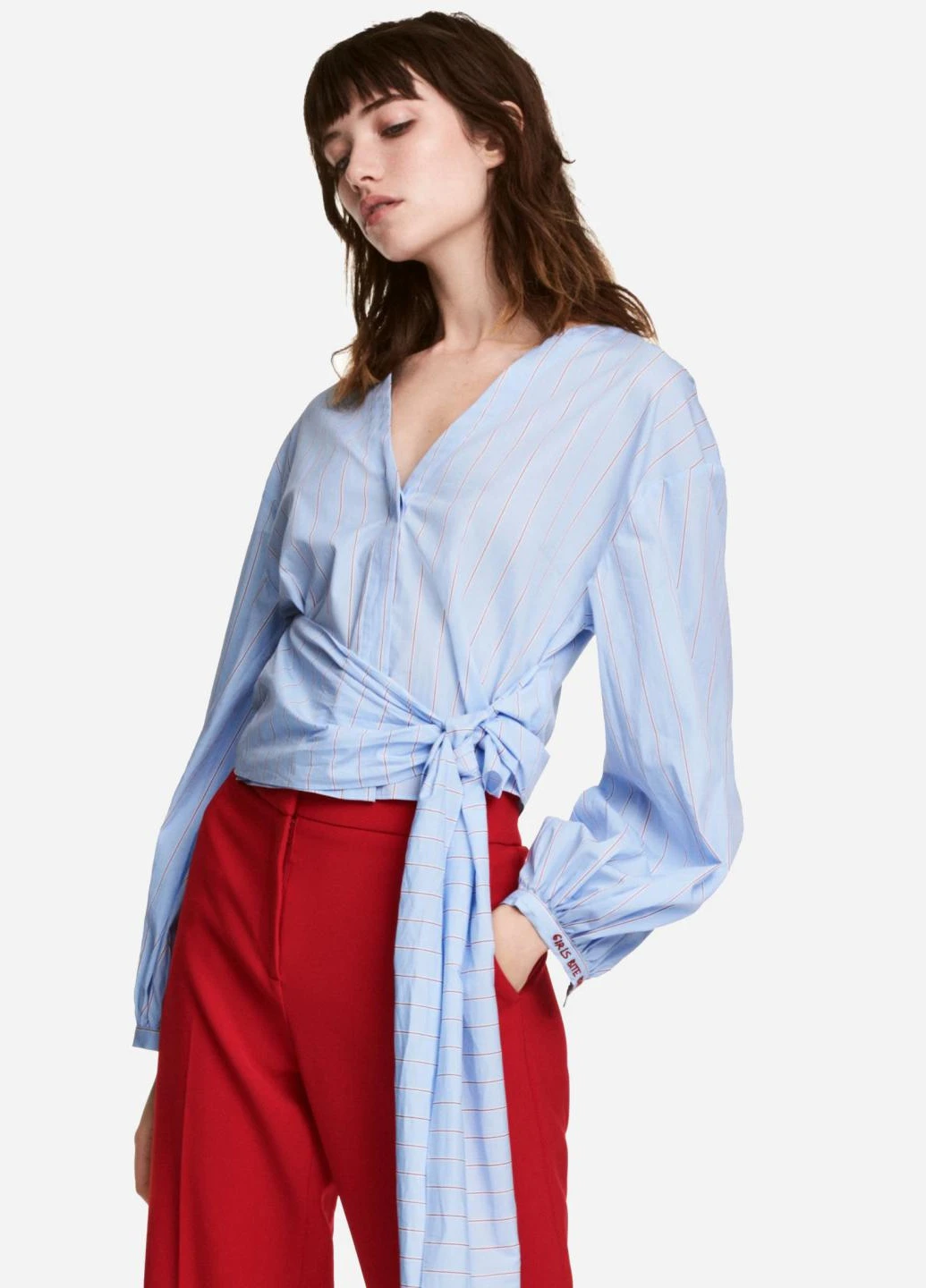 Блакитна блуза H&M