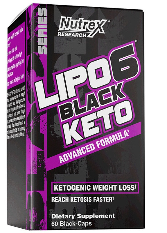 Жиросжигатель Lipo 6 Black Keto Advanced Formula 60 caps Nutrex (254289127)