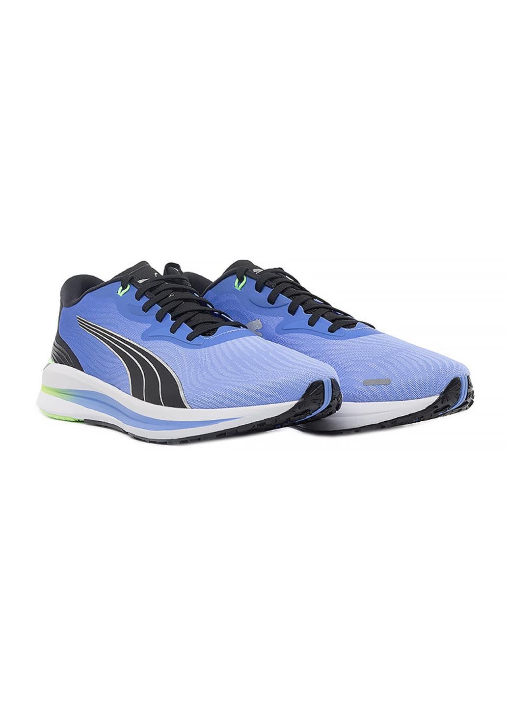 Голубые демисезонные кроссовки 37681408 Puma Electrify Nitro 2