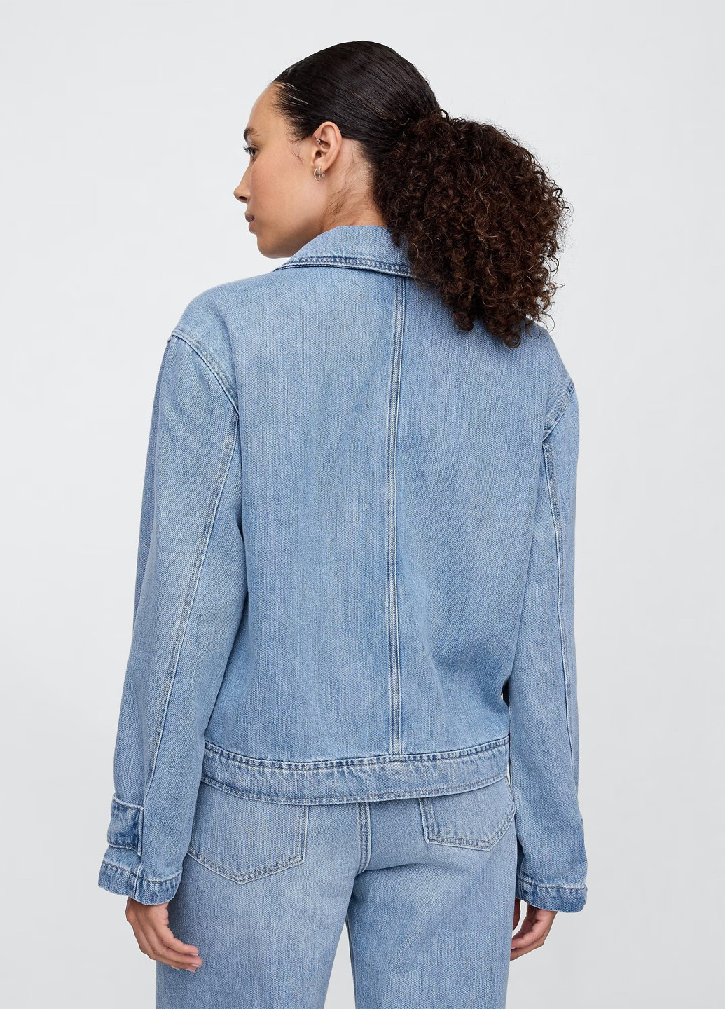 Блакитна демісезонна куртка Gap