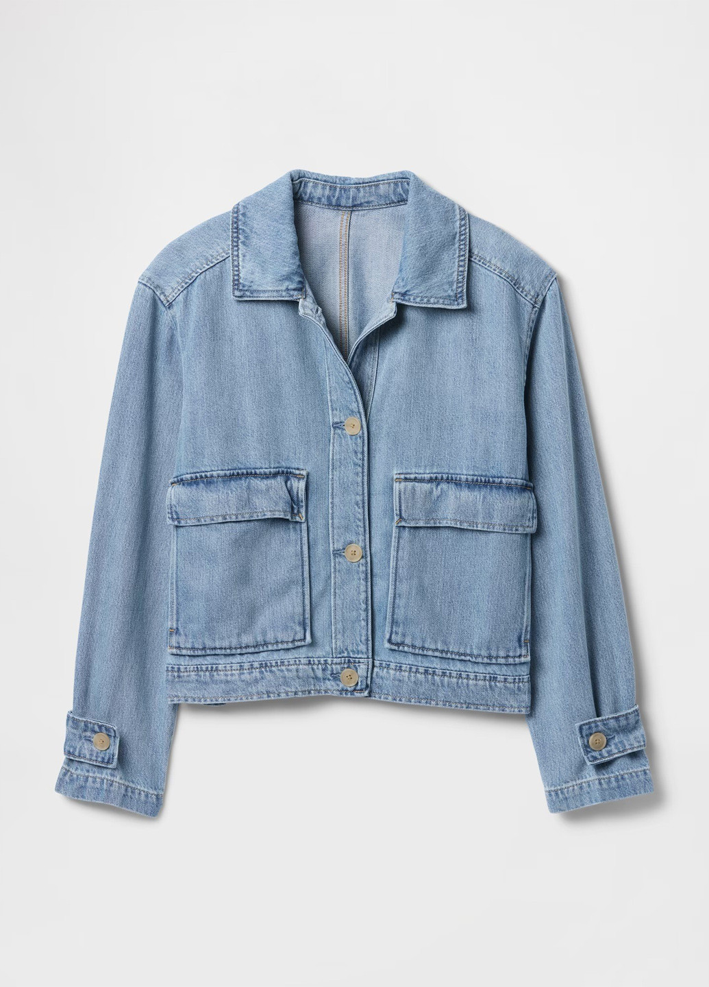 Блакитна демісезонна куртка Gap